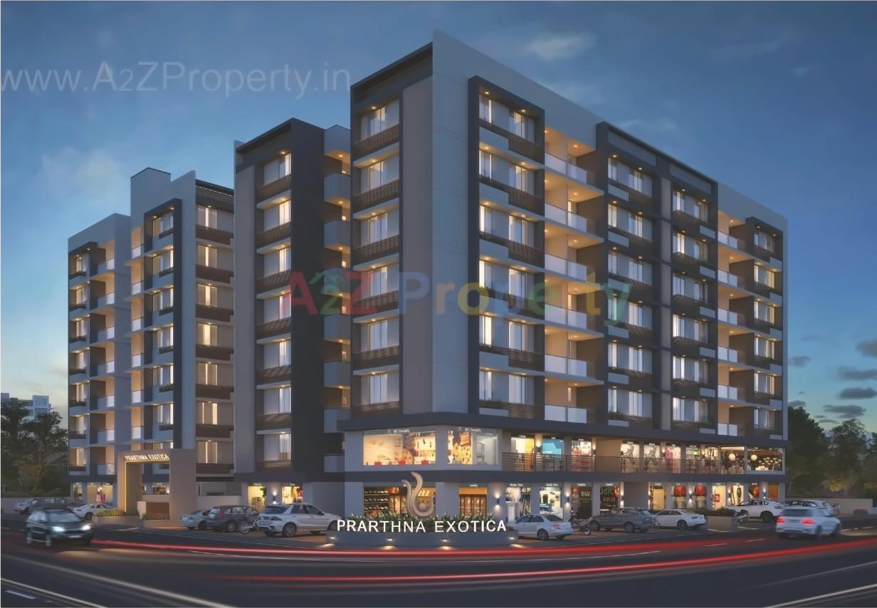 3D Elevation of real estate project Prarthna Exotica located at Odhav, Ahmedabad, Gujarat