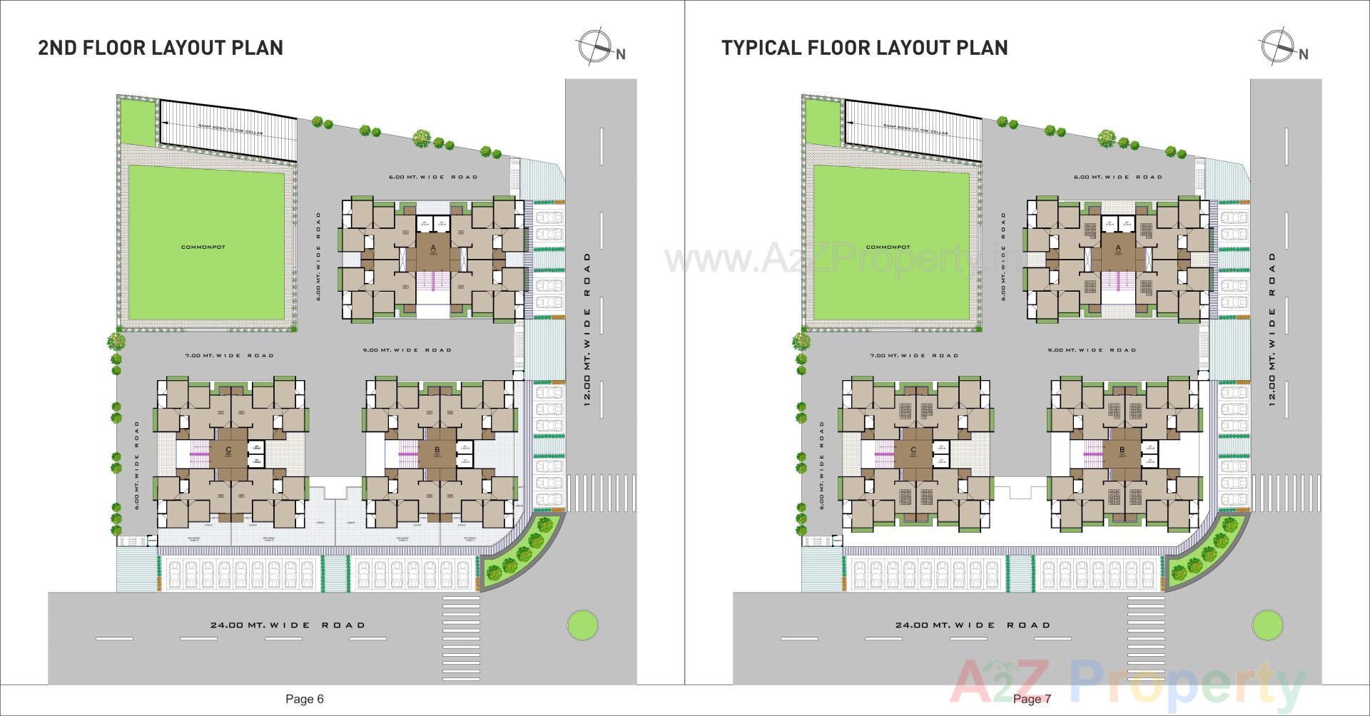Layout of real estate project Pratham Glory located at Lambha, Ahmedabad, Gujarat