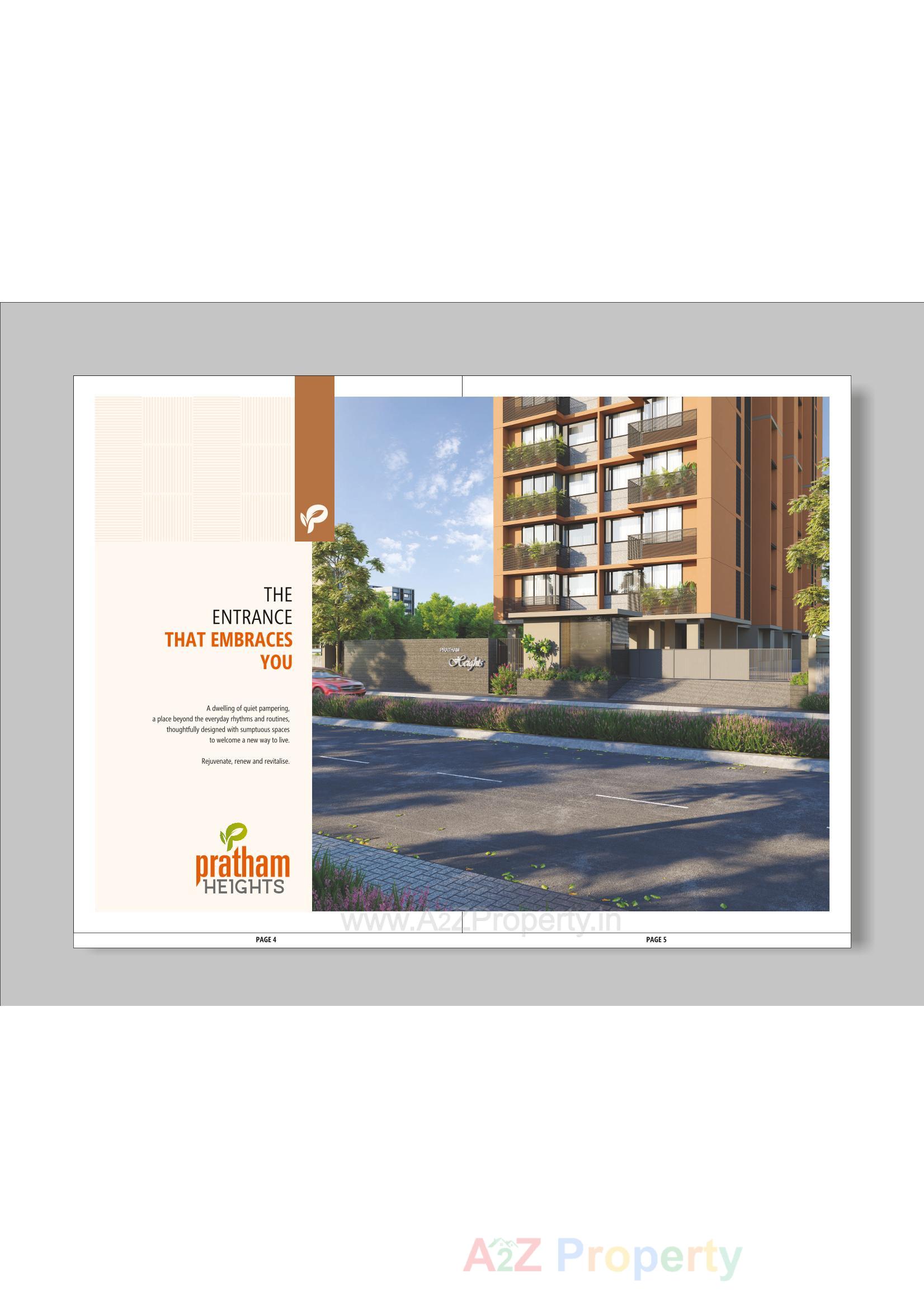 3D Elevation of real estate project Pratham Heights located at Sola, Ahmedabad, Gujarat