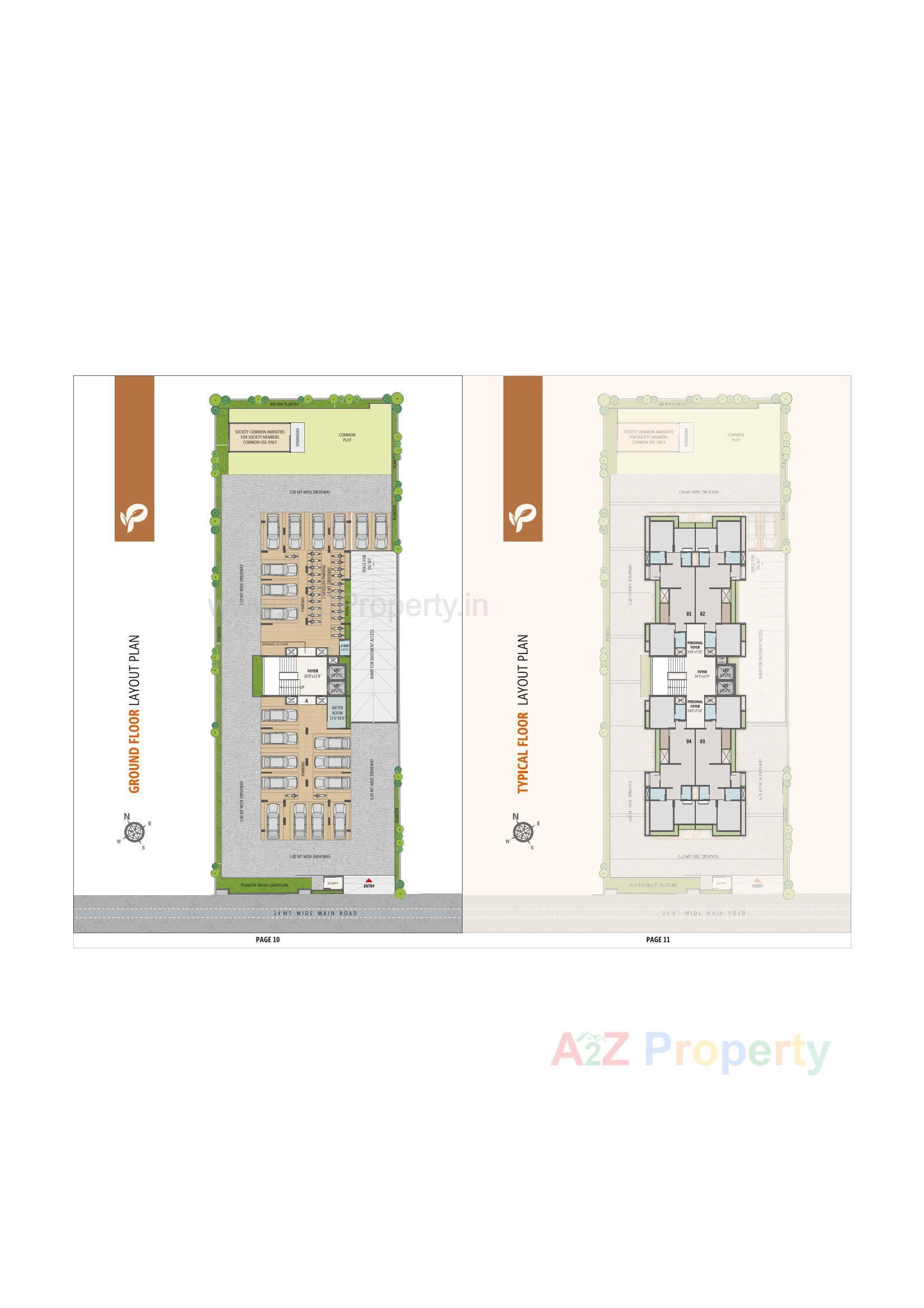 Layout of real estate project Pratham Heights located at Sola, Ahmedabad, Gujarat