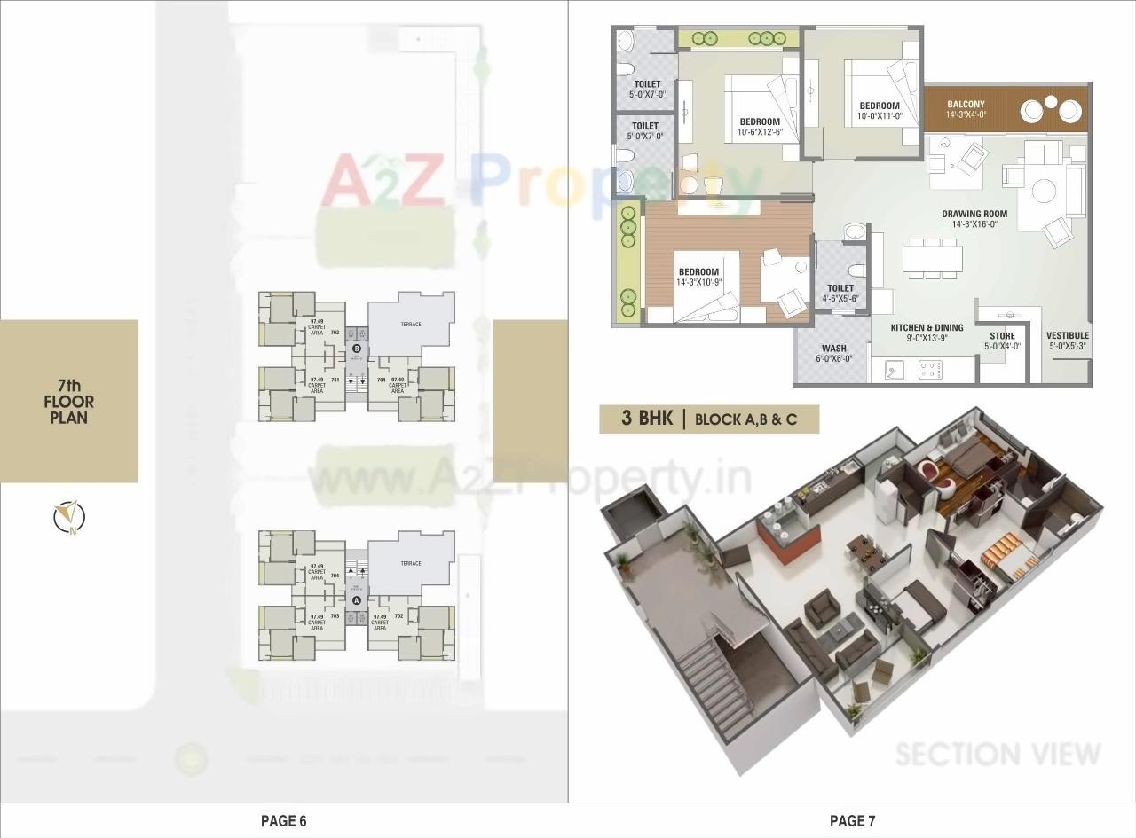 Layout of real estate project Pratham Lakeview C (ground + One Floor) located at Sola, Ahmedabad, Gujarat