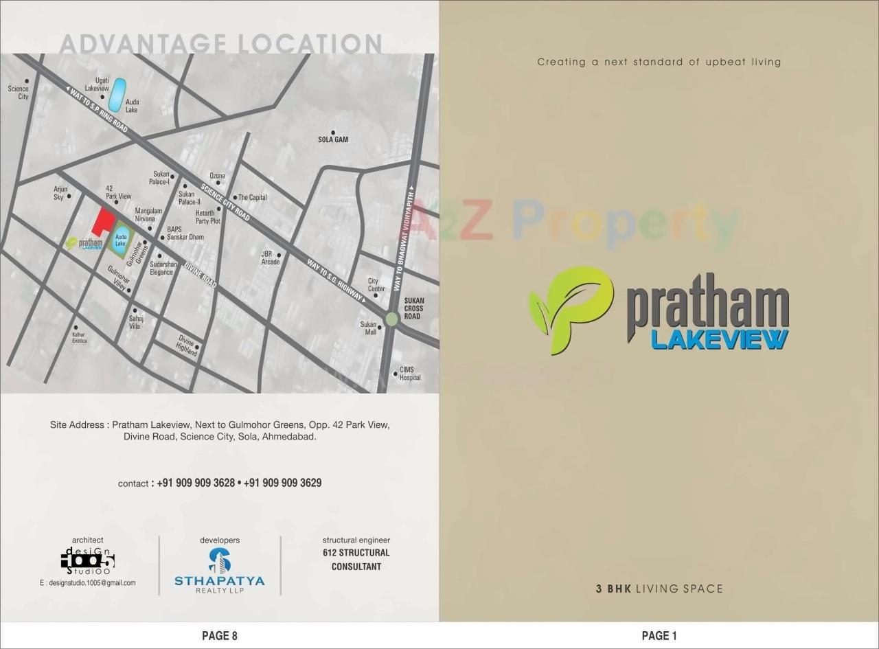  of real estate project Pratham Lakeview located at Sola, Ahmedabad, Gujarat
