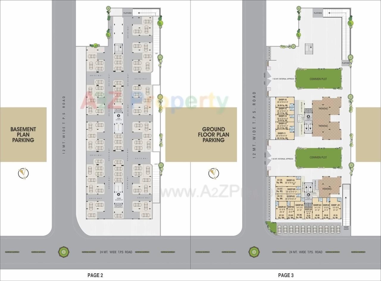 Layout of real estate project Pratham Lakeview located at Sola, Ahmedabad, Gujarat