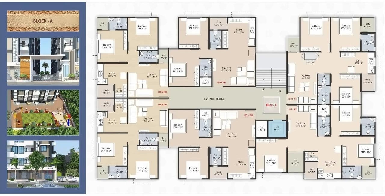 Layout of real estate project Pratham Luxuria located at Vatva, Ahmedabad, Gujarat