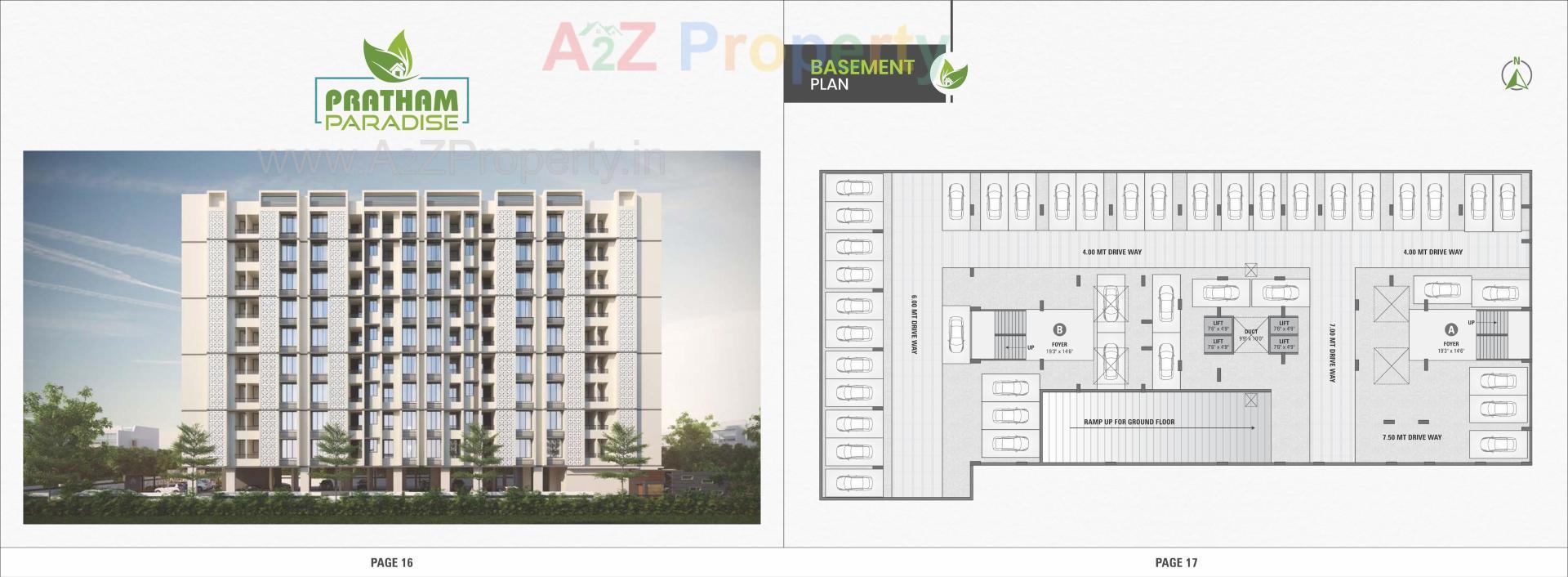 Layout of real estate project Pratham Paradise located at Naroda, Ahmedabad, Gujarat