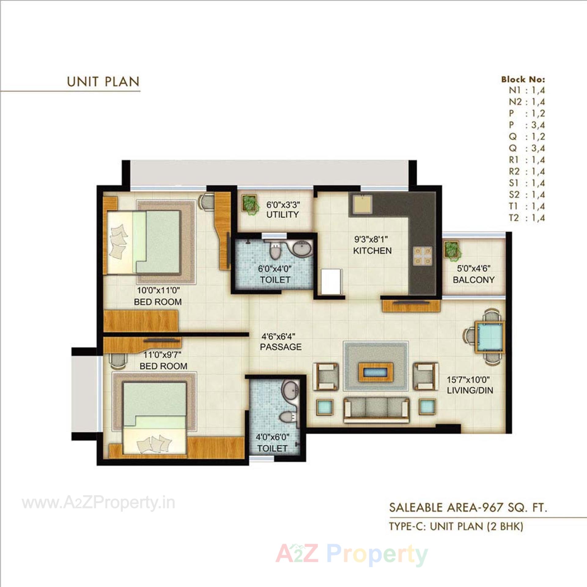 Layout of real estate project Pratham   (tower   K To U) located at Tragad, Ahmedabad, Gujarat