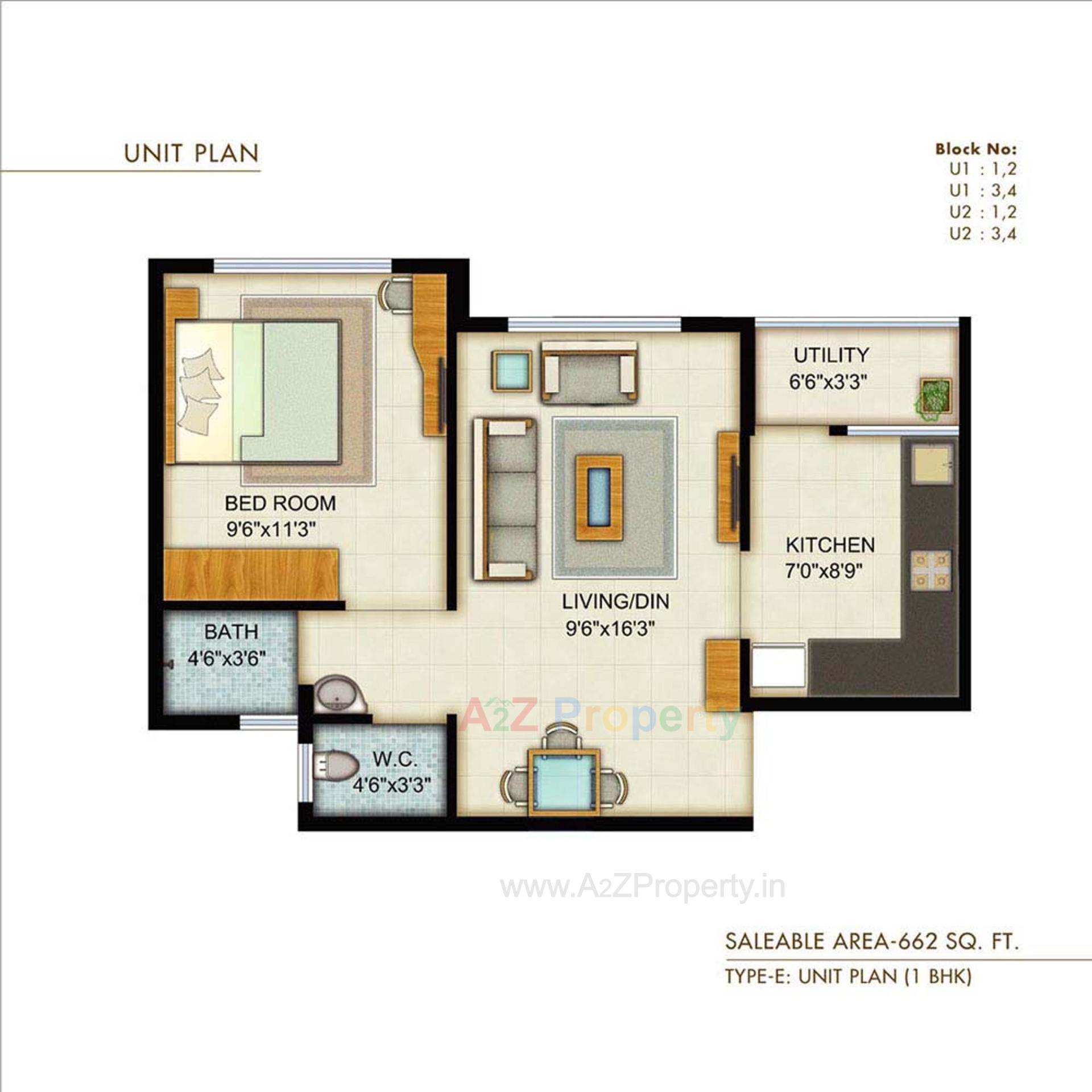 Layout of real estate project Pratham   (tower   K To U) located at Tragad, Ahmedabad, Gujarat