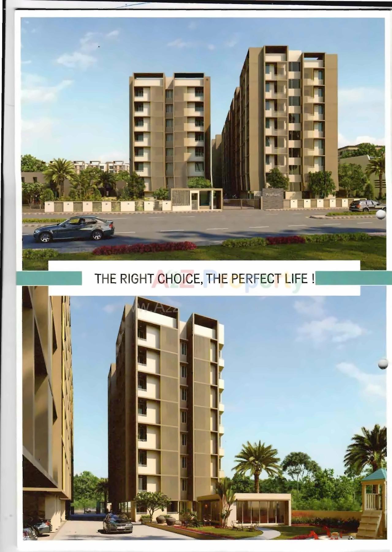 3D Elevation of real estate project Pratham Residency located at Vejalpur, Ahmedabad, Gujarat