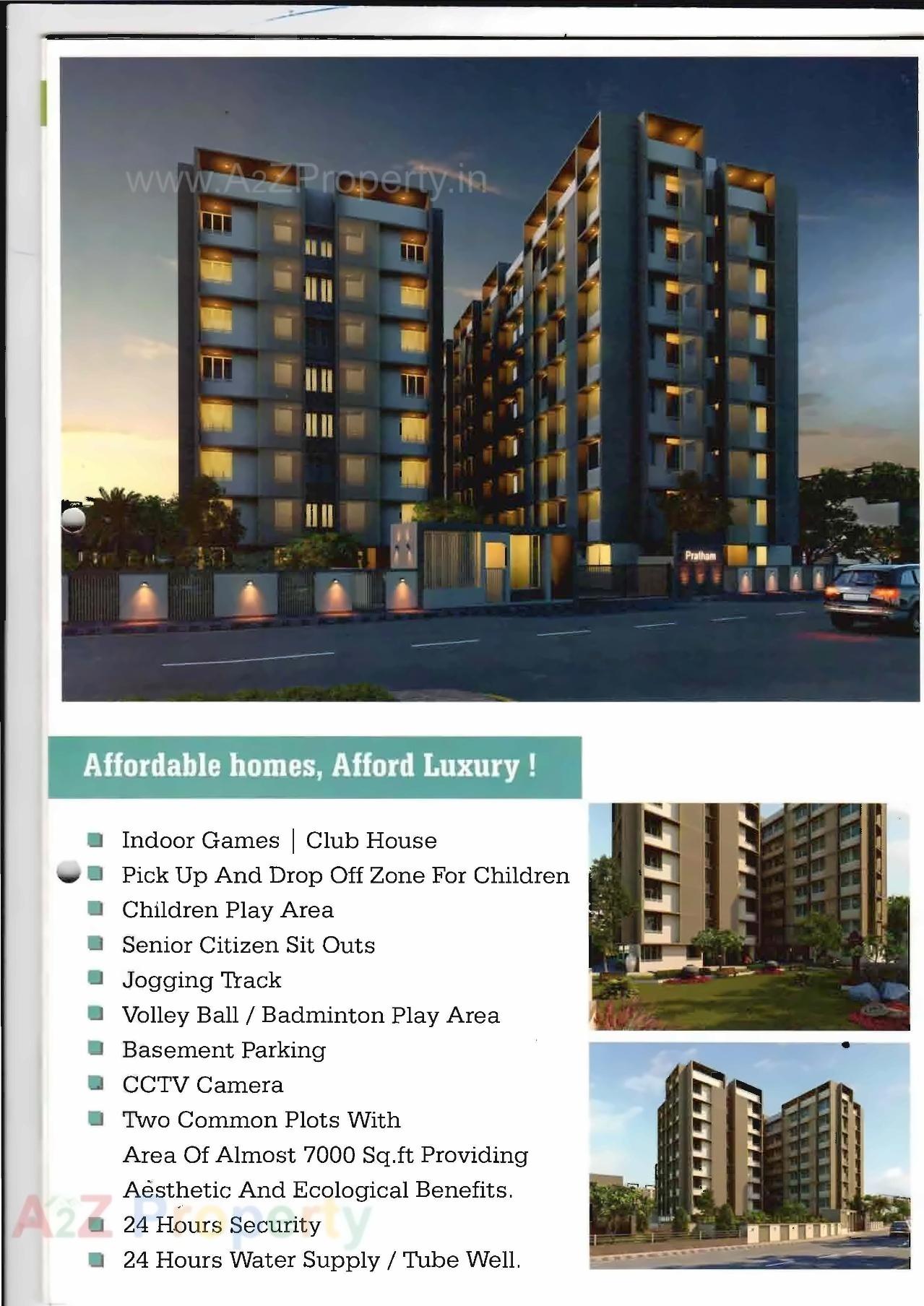 3D Elevation of real estate project Pratham Residency located at Vejalpur, Ahmedabad, Gujarat
