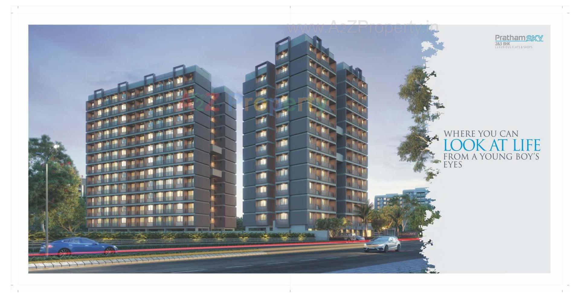 3D Elevation of real estate project Pratham Sky located at Vatva, Ahmedabad, Gujarat