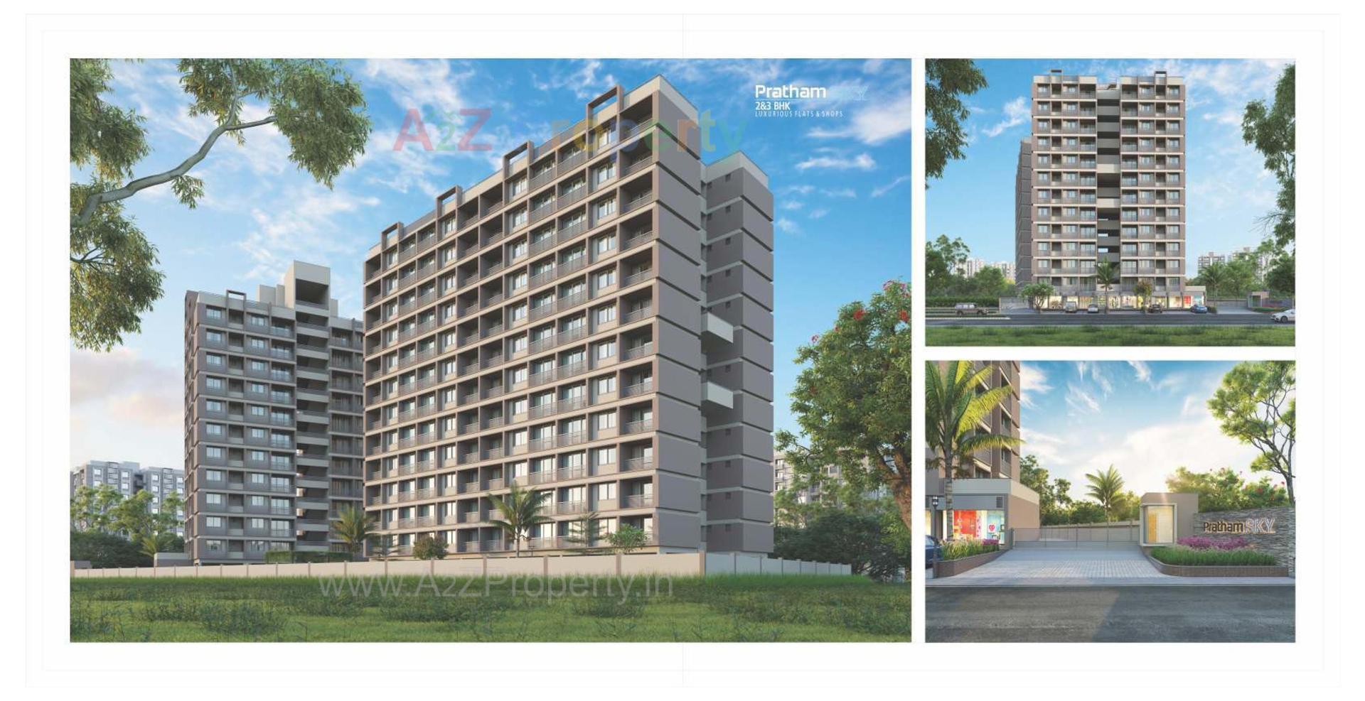 3D Elevation of real estate project Pratham Sky located at Vatva, Ahmedabad, Gujarat