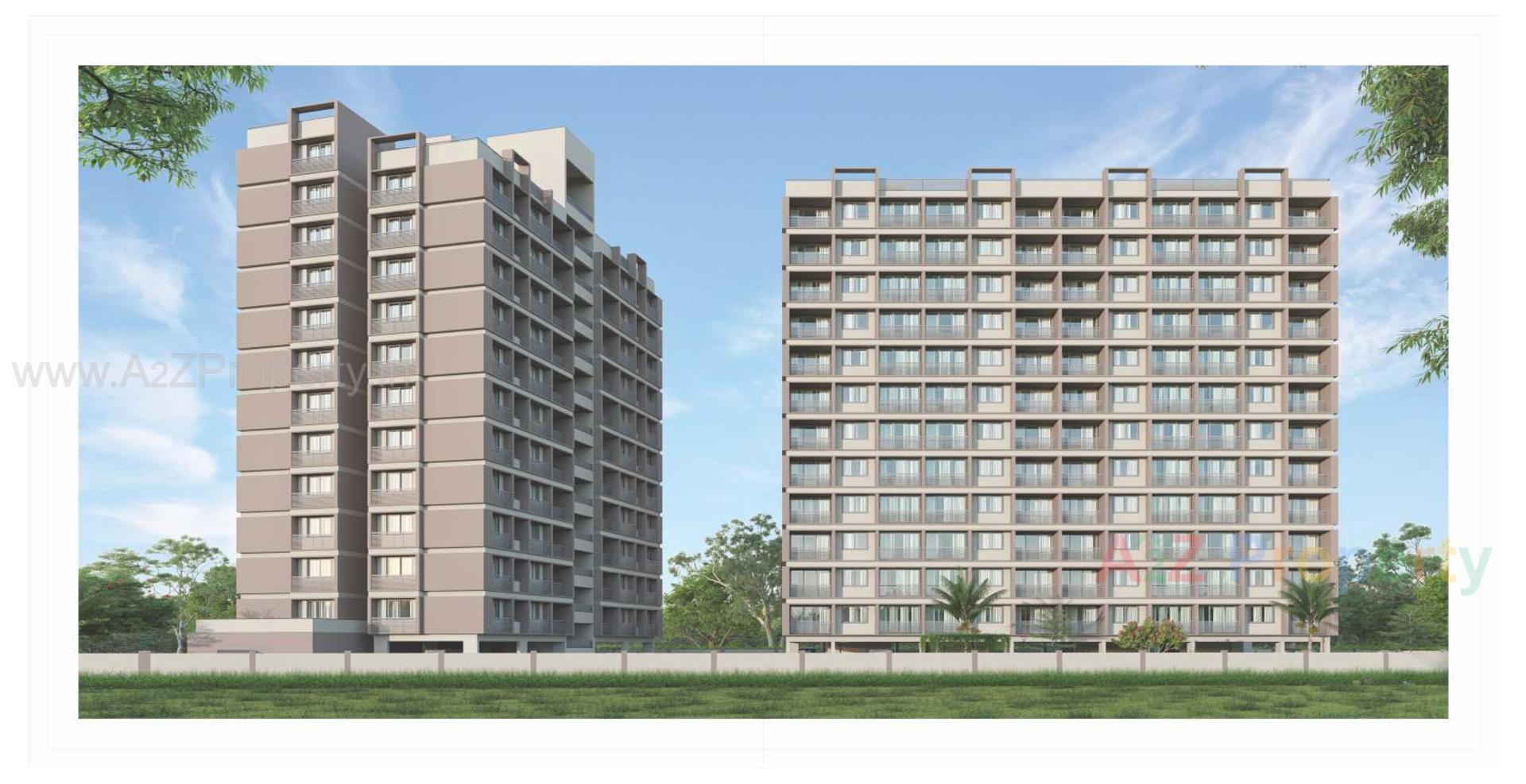 3D Elevation of real estate project Pratham Sky located at Vatva, Ahmedabad, Gujarat