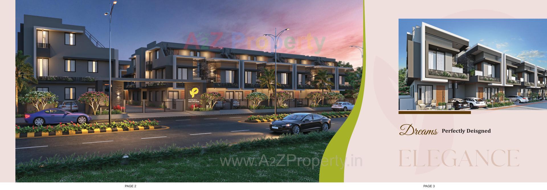 3D Elevation of real estate project Pratham Villa located at Ahmedabad, Ahmedabad, Gujarat