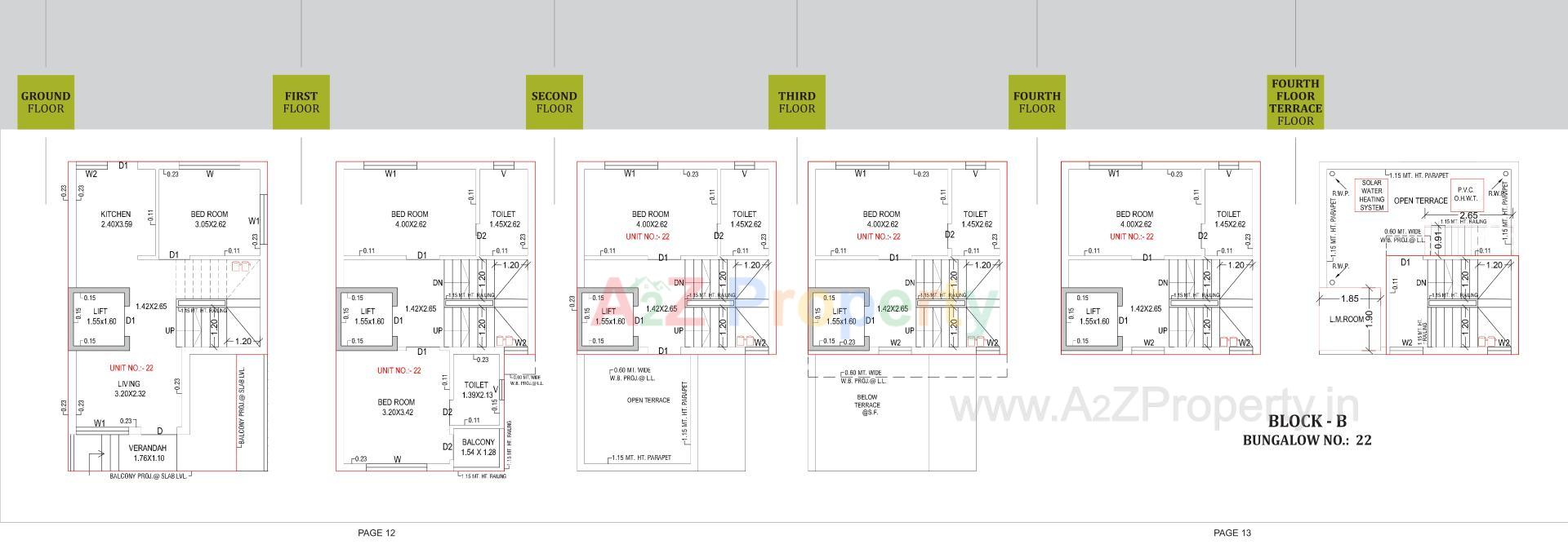 Layout of real estate project Pratham Villa located at Ahmedabad, Ahmedabad, Gujarat