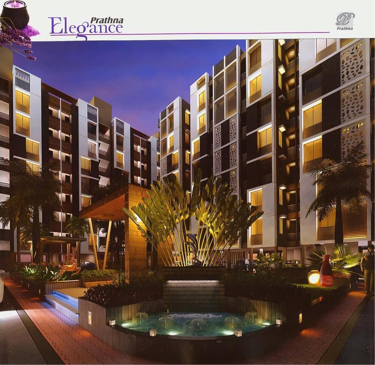 3D Elevation of real estate project Prathna Elegance located at Gota, Ahmedabad, Gujarat