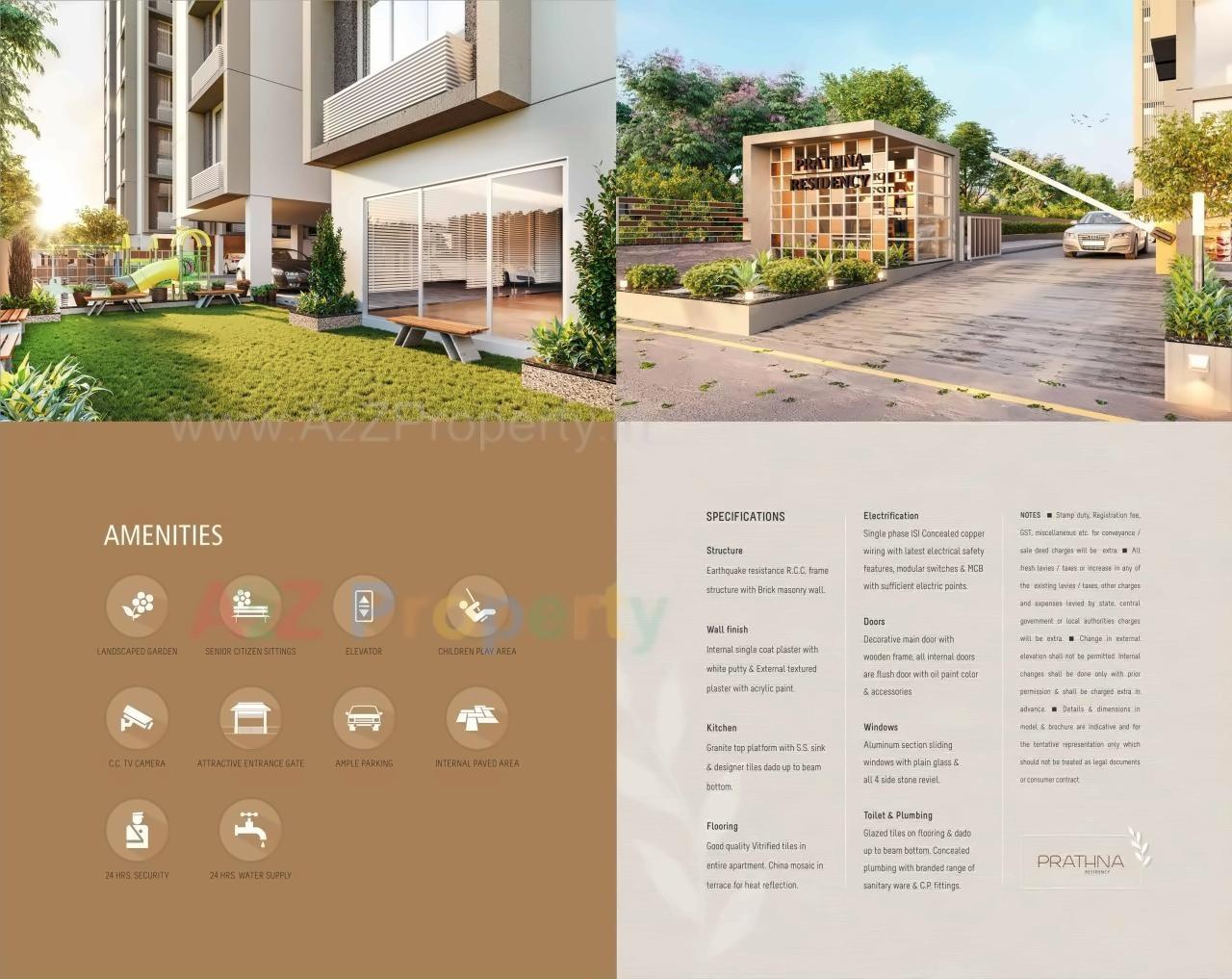  of real estate project Prathna Residency located at Chenpur, Ahmedabad, Gujarat