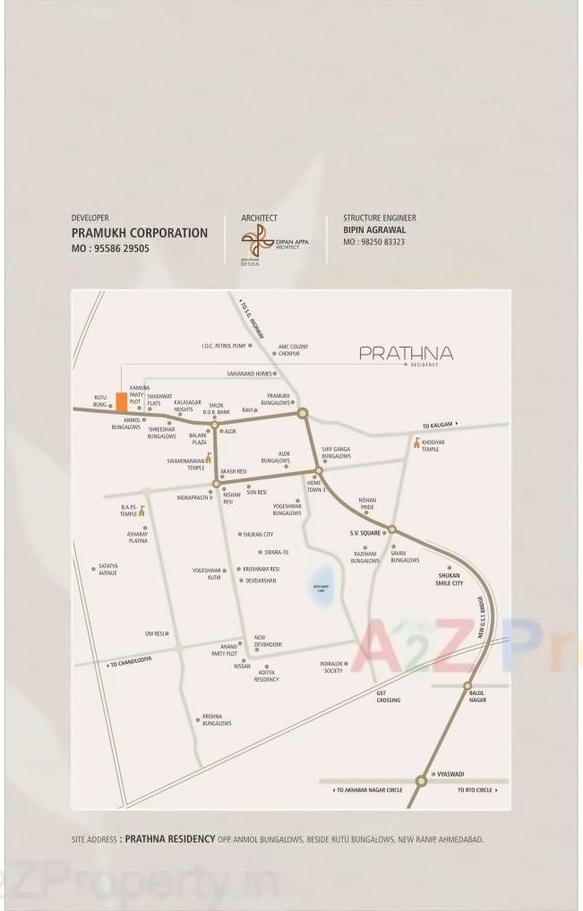  of real estate project Prathna Residency located at Chenpur, Ahmedabad, Gujarat