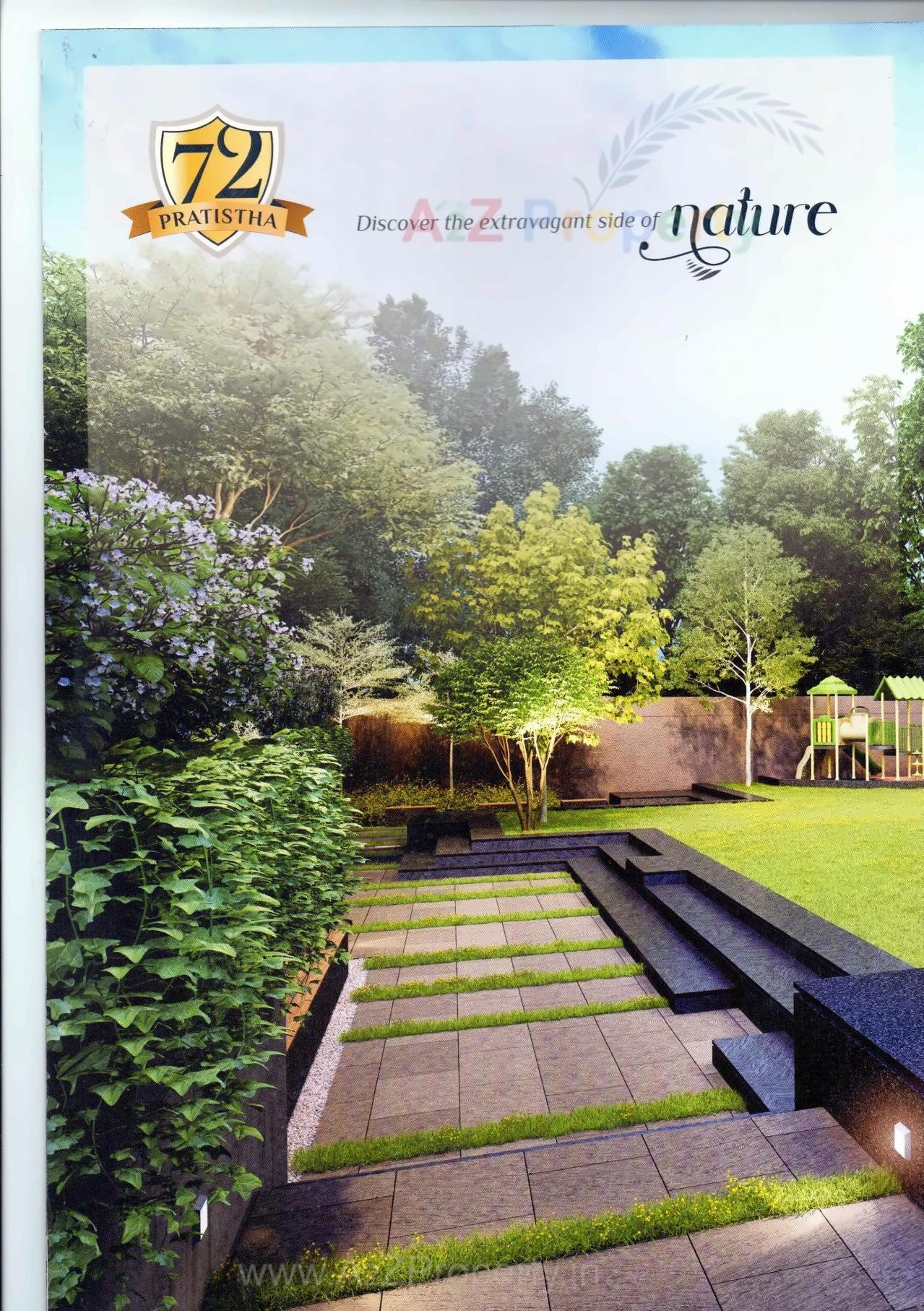 3D Elevation of real estate project Pratishtha located at Vadaj, Ahmedabad, Gujarat