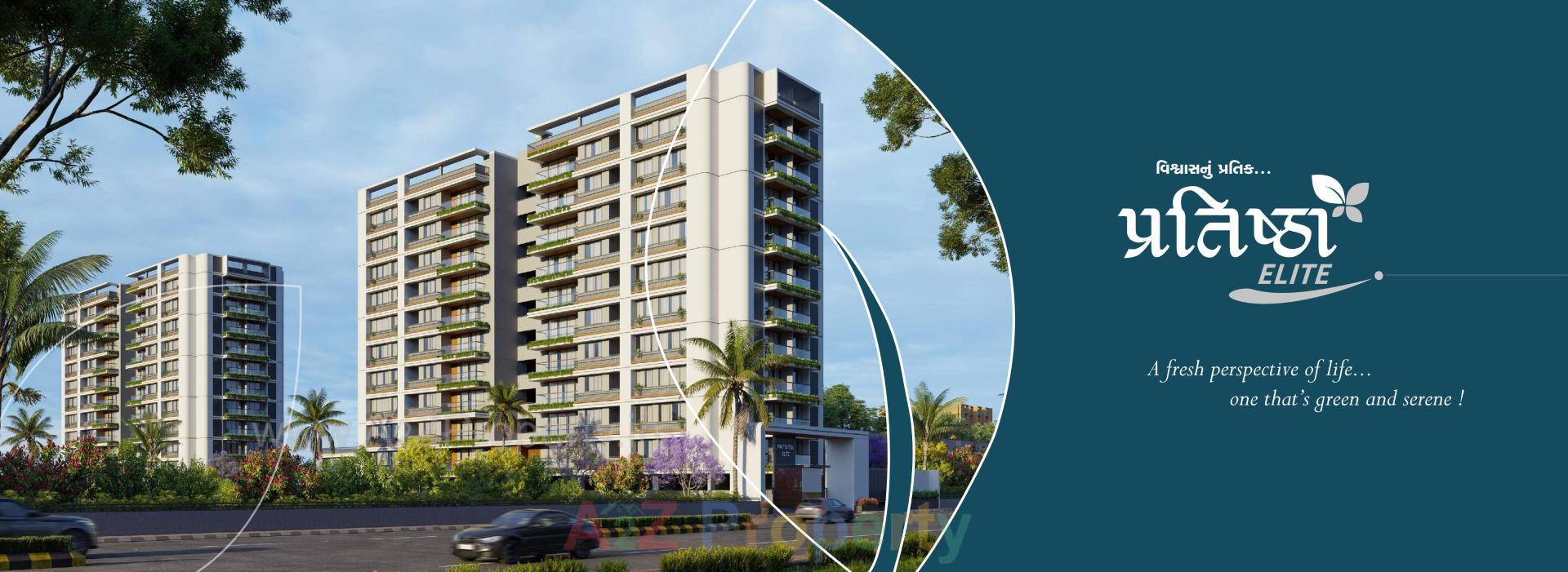 3D Elevation of real estate project Pratishtha Elite located at Nikol, Ahmedabad, Gujarat