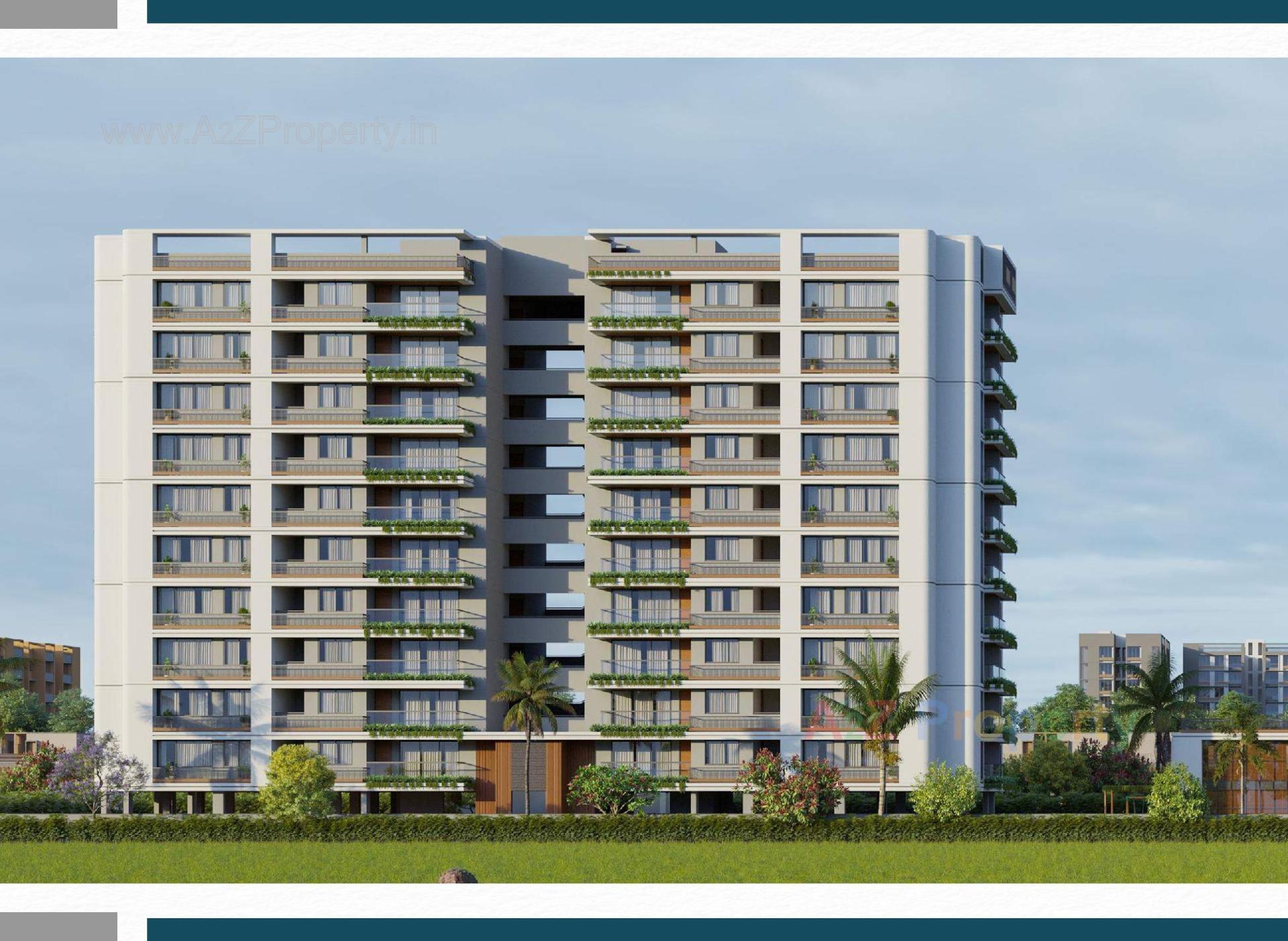 3D Elevation of real estate project Pratishtha Elite located at Nikol, Ahmedabad, Gujarat
