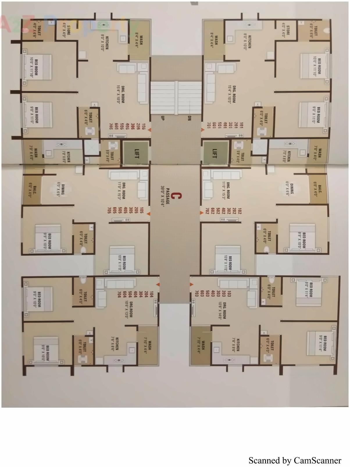 Layout of real estate project Pratishtha Heights located at Hanspura, Ahmedabad, Gujarat