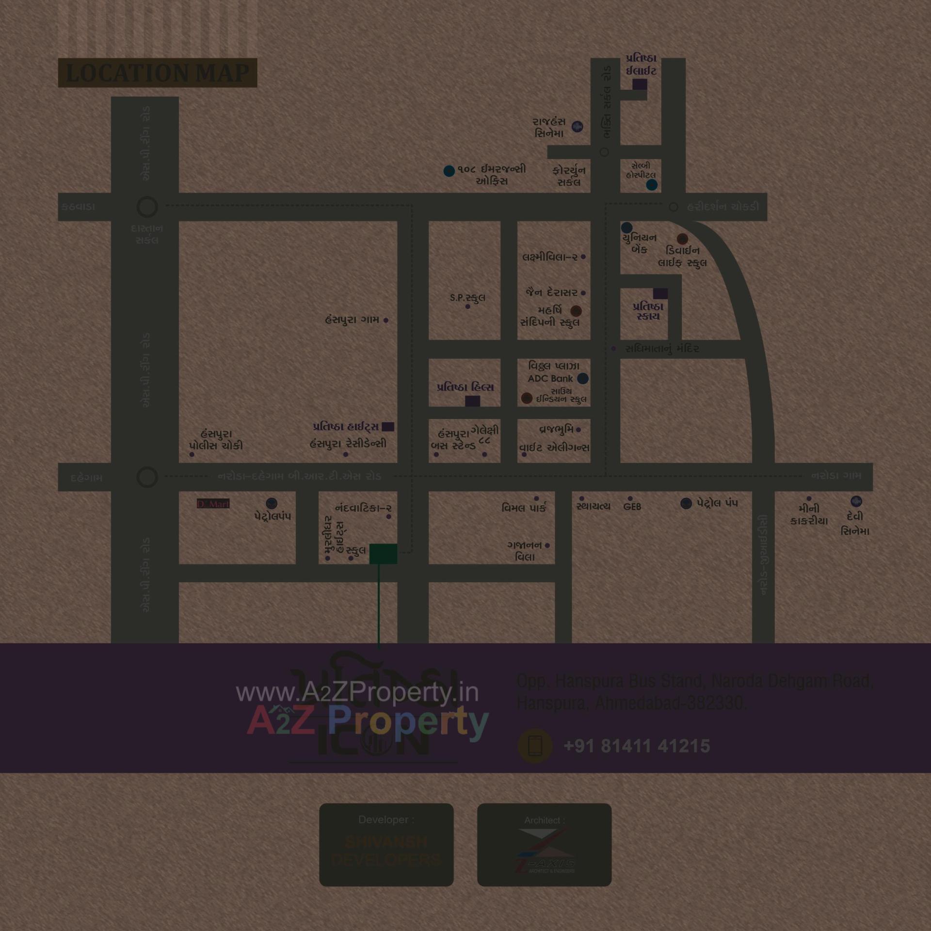  of real estate project Pratishtha Icon located at Hanspura, Ahmedabad, Gujarat