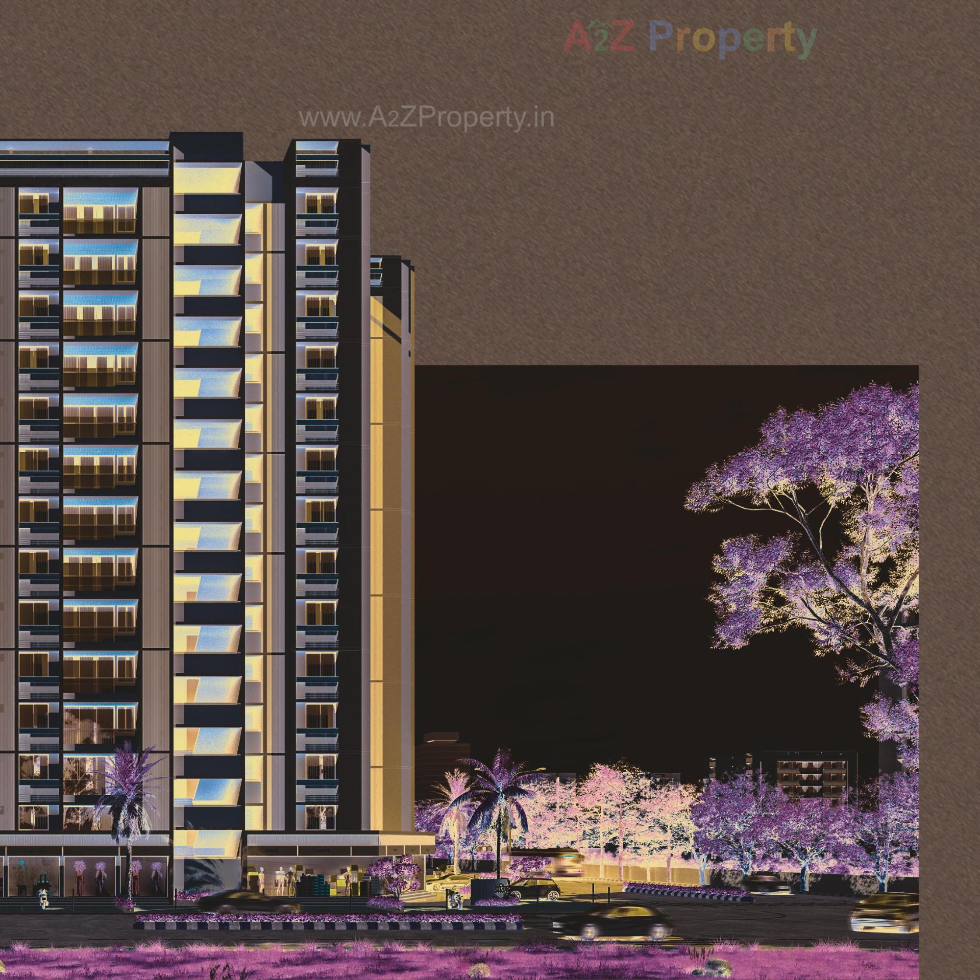 3D Elevation of real estate project Pratishtha Icon located at Hanspura, Ahmedabad, Gujarat
