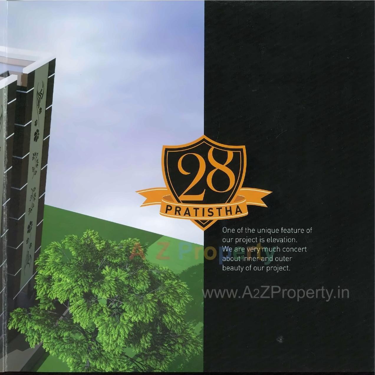 3D Elevation of real estate project Pratistha located at Maninagar, Ahmedabad, Gujarat