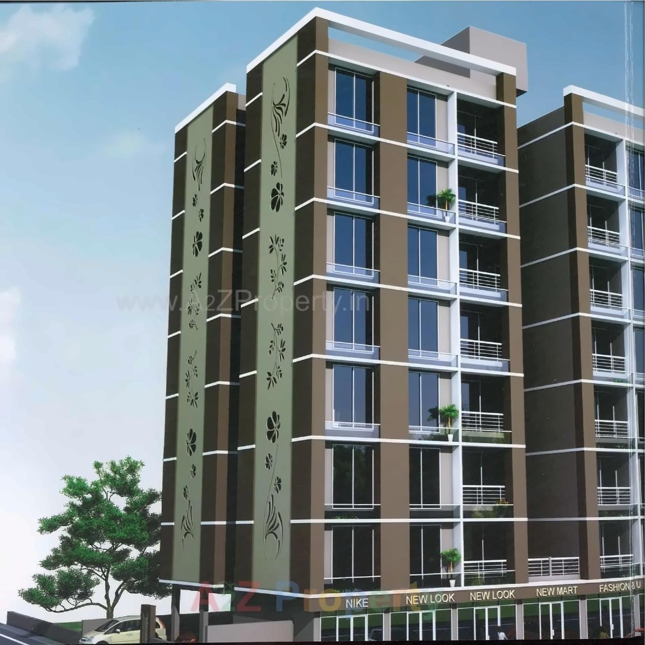 3D Elevation of real estate project Pratistha located at Maninagar, Ahmedabad, Gujarat