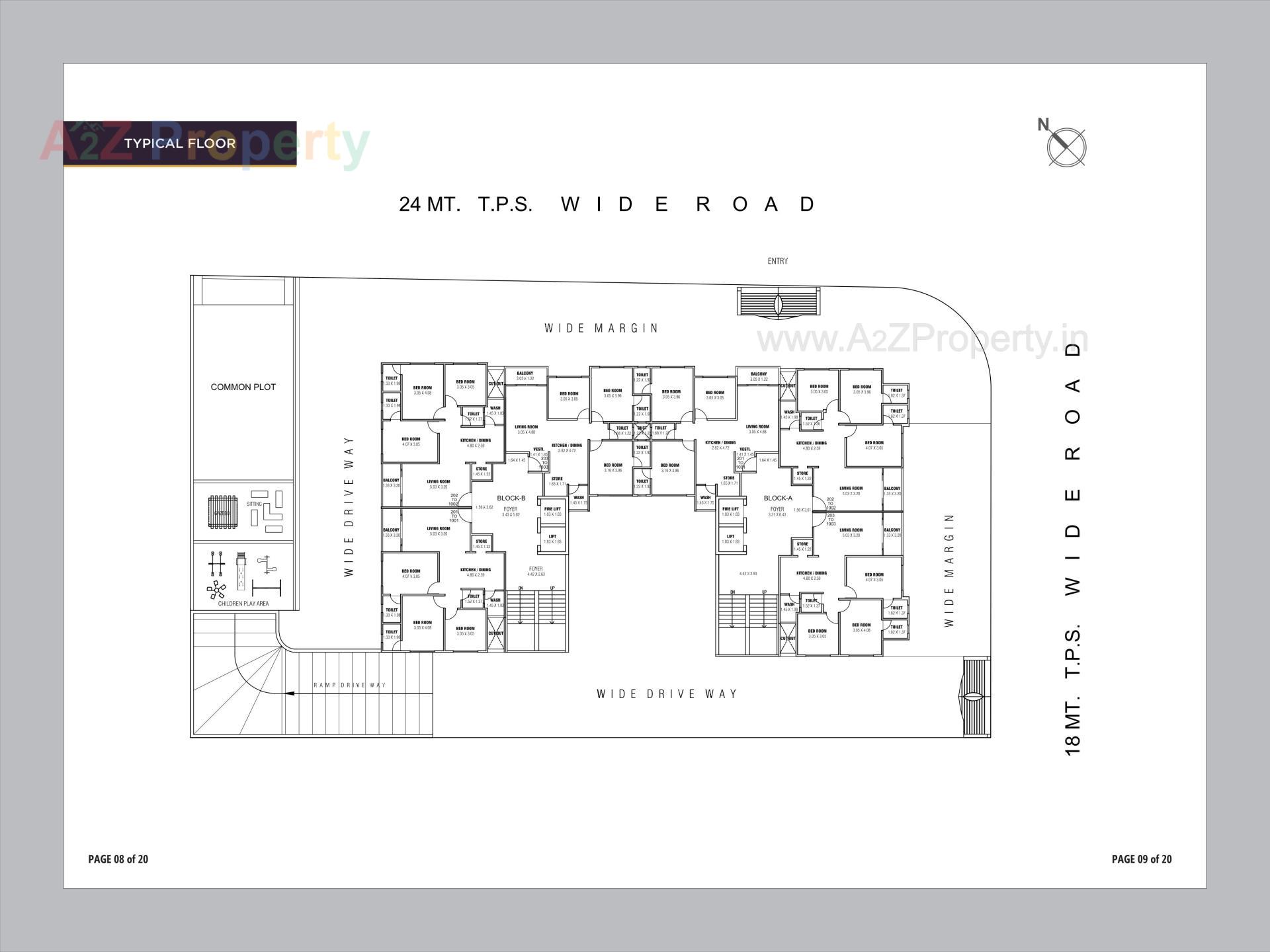 Layout of real estate project Pravesh located at Chandkheda, Ahmedabad, Gujarat