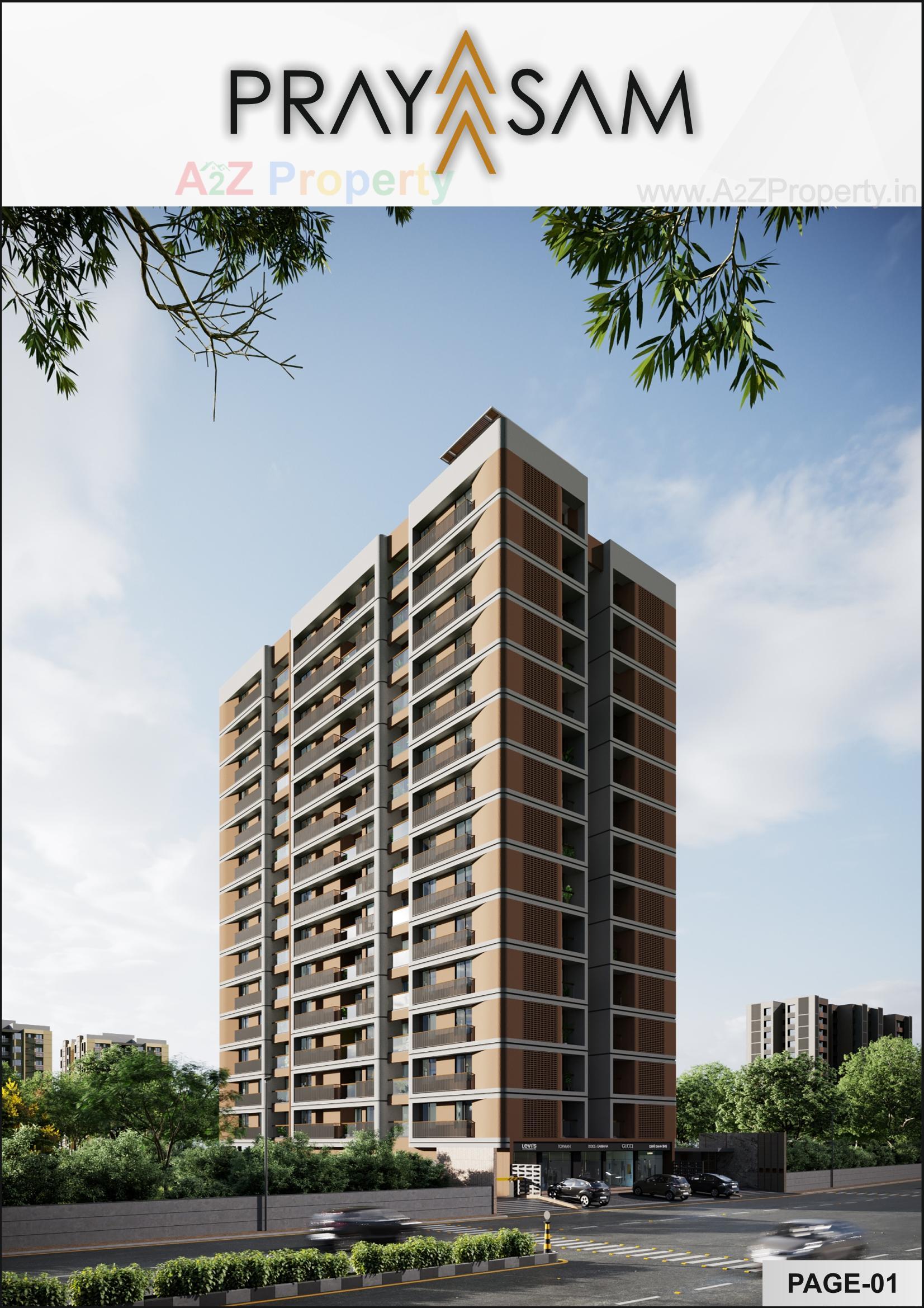 3D Elevation of real estate project Prayasam located at Bhadaj, Ahmedabad, Gujarat