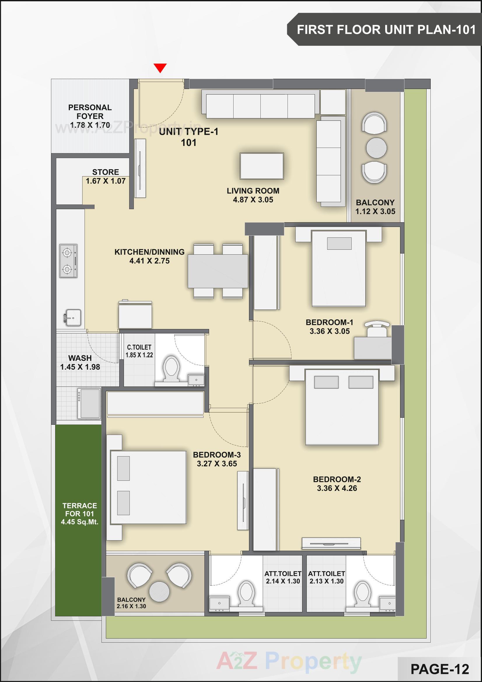 Layout of real estate project Prayasam located at Bhadaj, Ahmedabad, Gujarat
