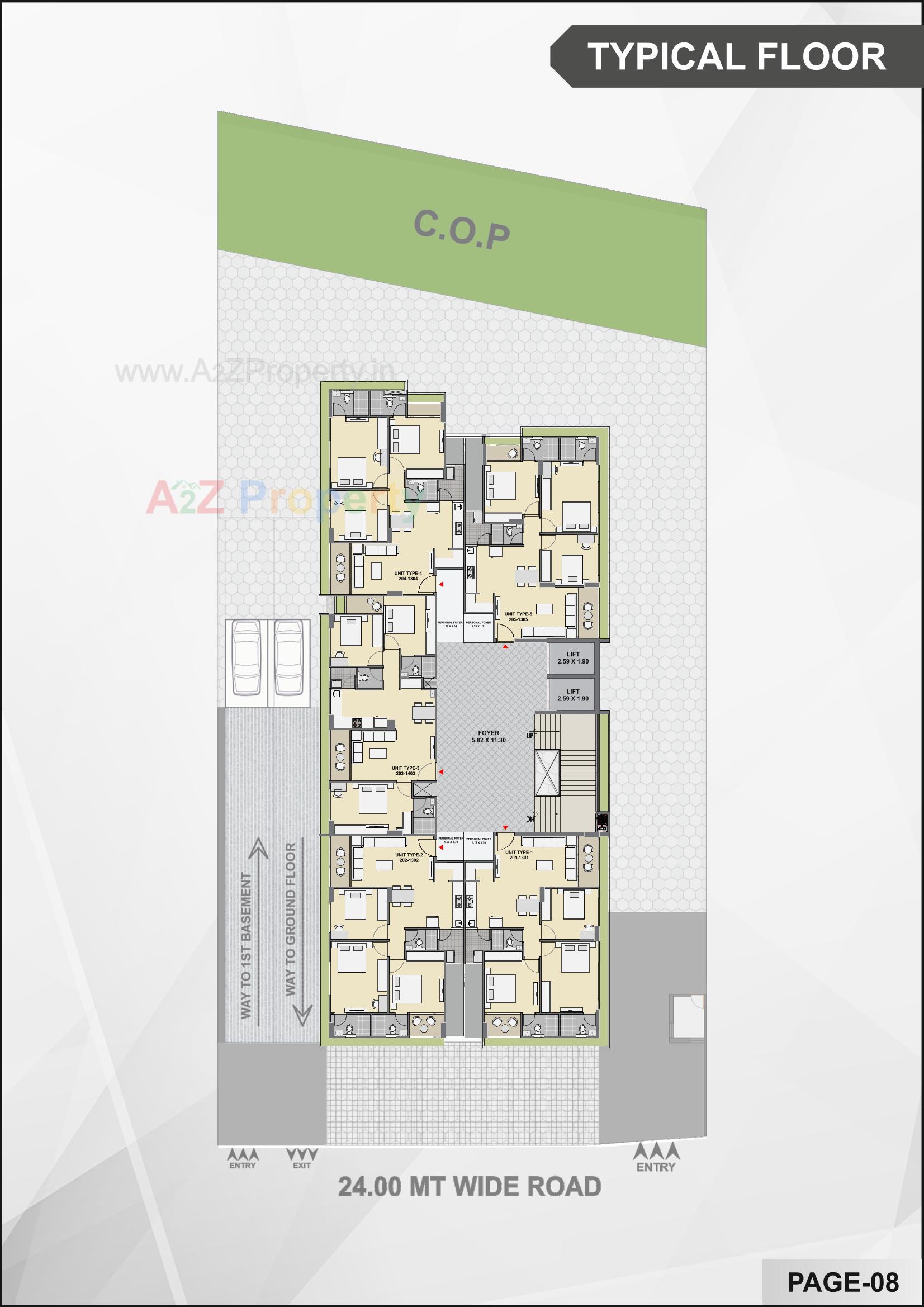 Layout of real estate project Prayasam located at Bhadaj, Ahmedabad, Gujarat