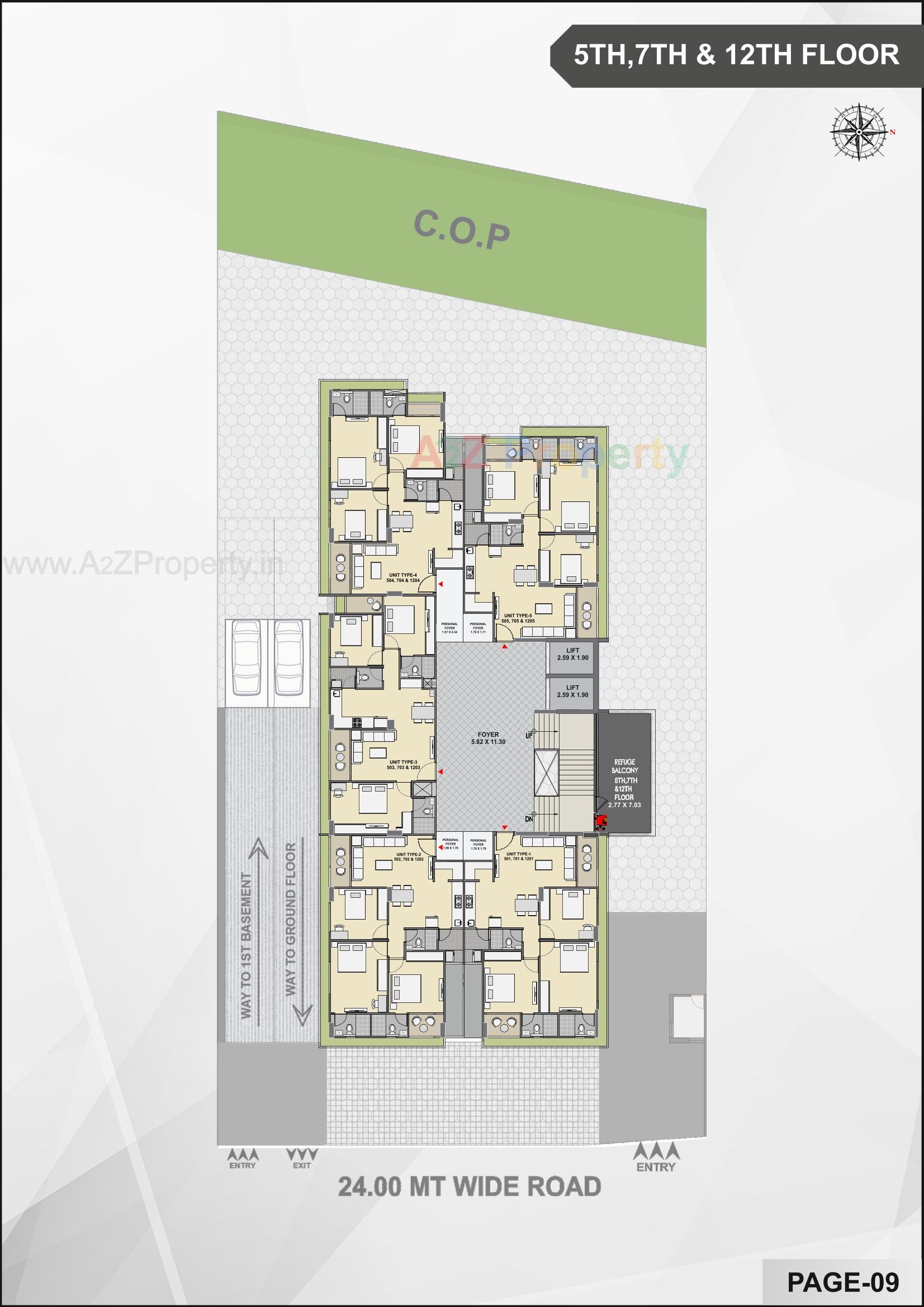 Layout of real estate project Prayasam located at Bhadaj, Ahmedabad, Gujarat