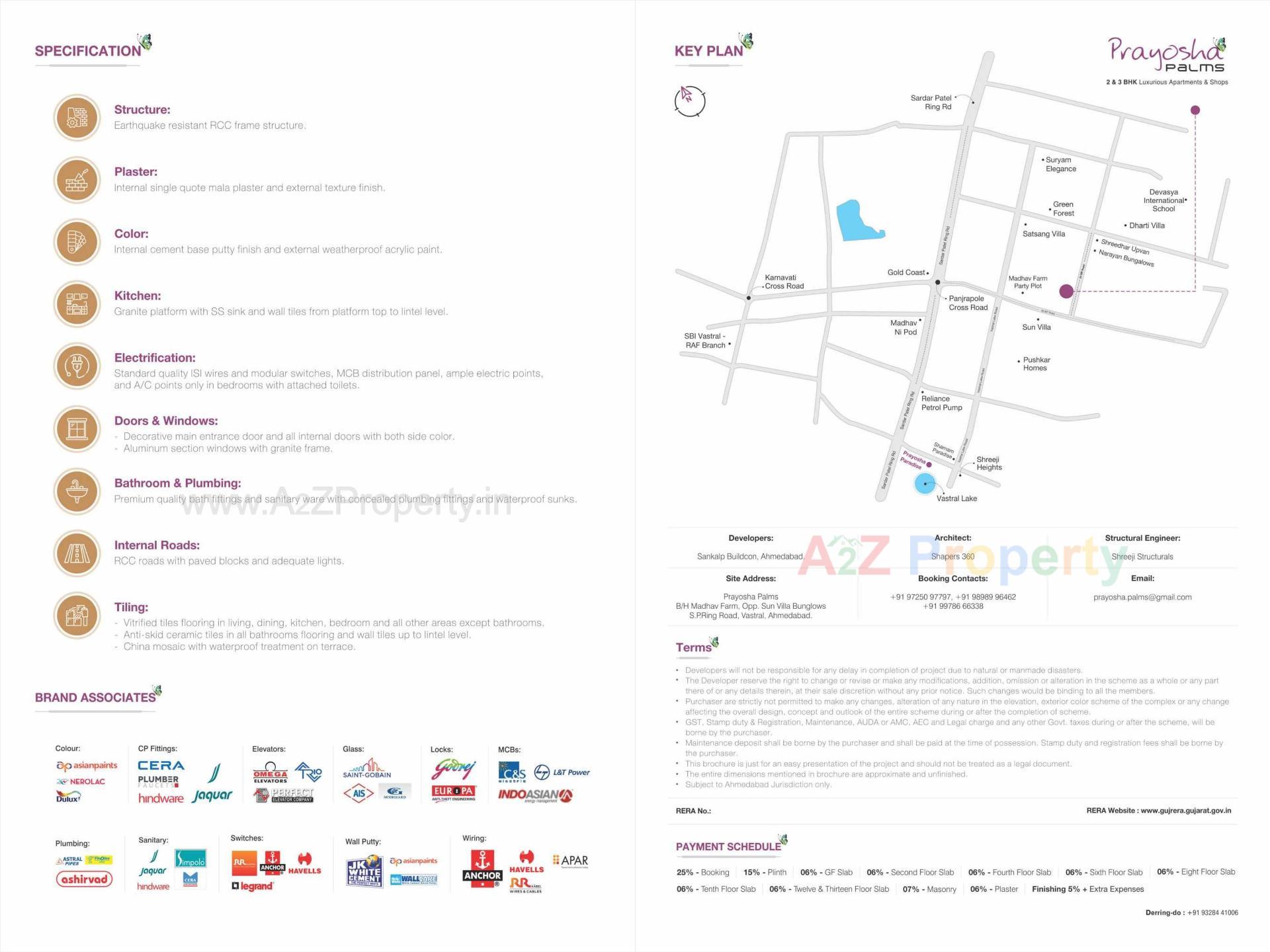 of real estate project Prayosha Palms located at Vastral, Ahmedabad, Gujarat