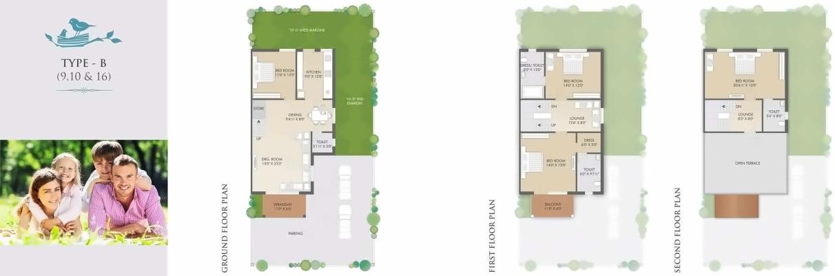 Layout of real estate project Pride Heritage located at Khodiyar, Ahmedabad, Gujarat