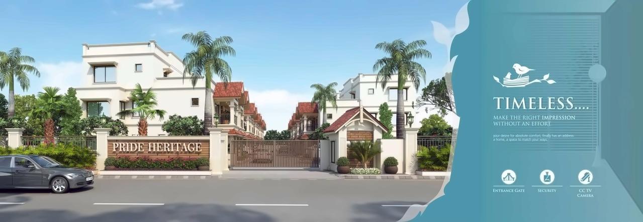 3D Elevation of real estate project Pride Heritage located at Khodiyar, Ahmedabad, Gujarat