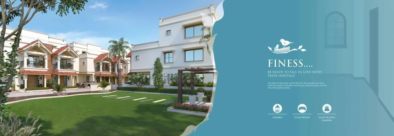 3D Elevation of real estate project Pride Heritage located at Khodiyar, Ahmedabad, Gujarat