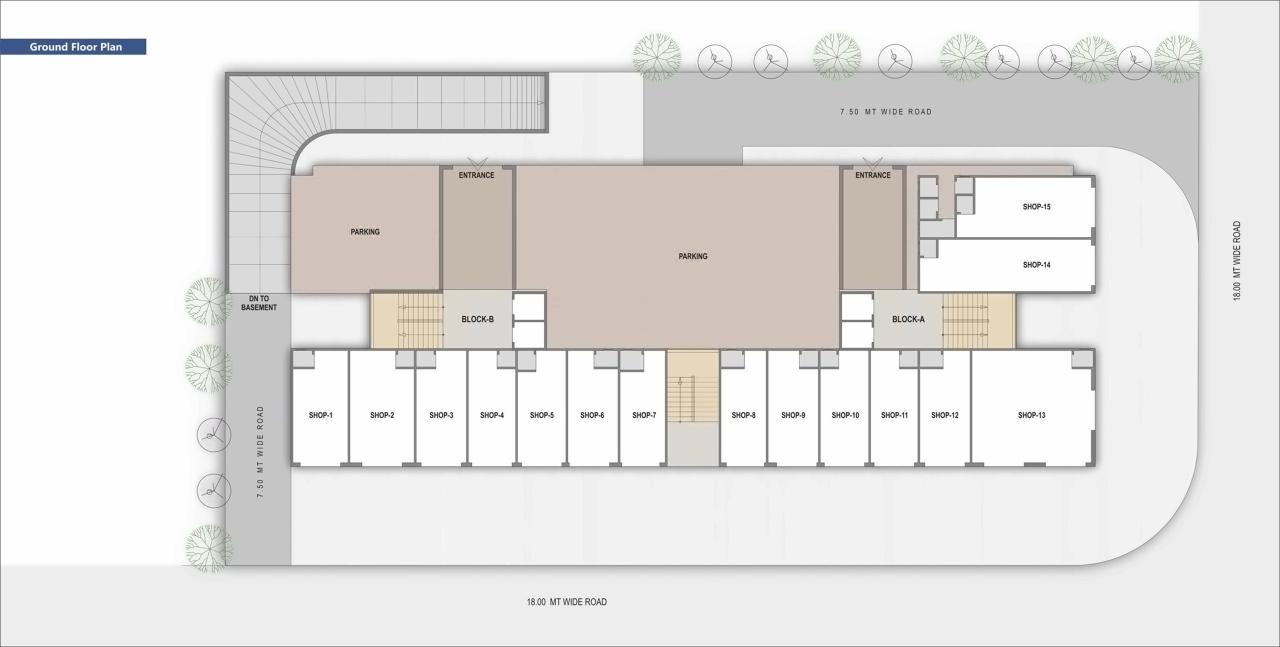 Layout of real estate project Pride located at Nikol, Ahmedabad, Gujarat