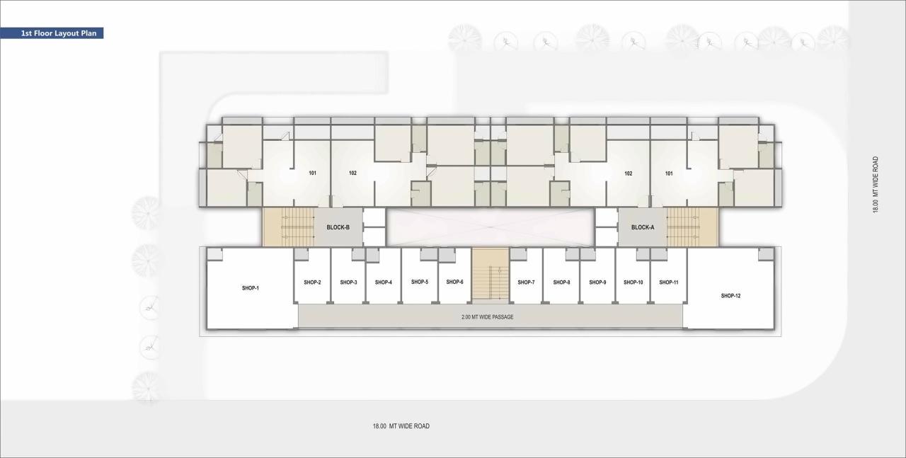 Layout of real estate project Pride located at Nikol, Ahmedabad, Gujarat
