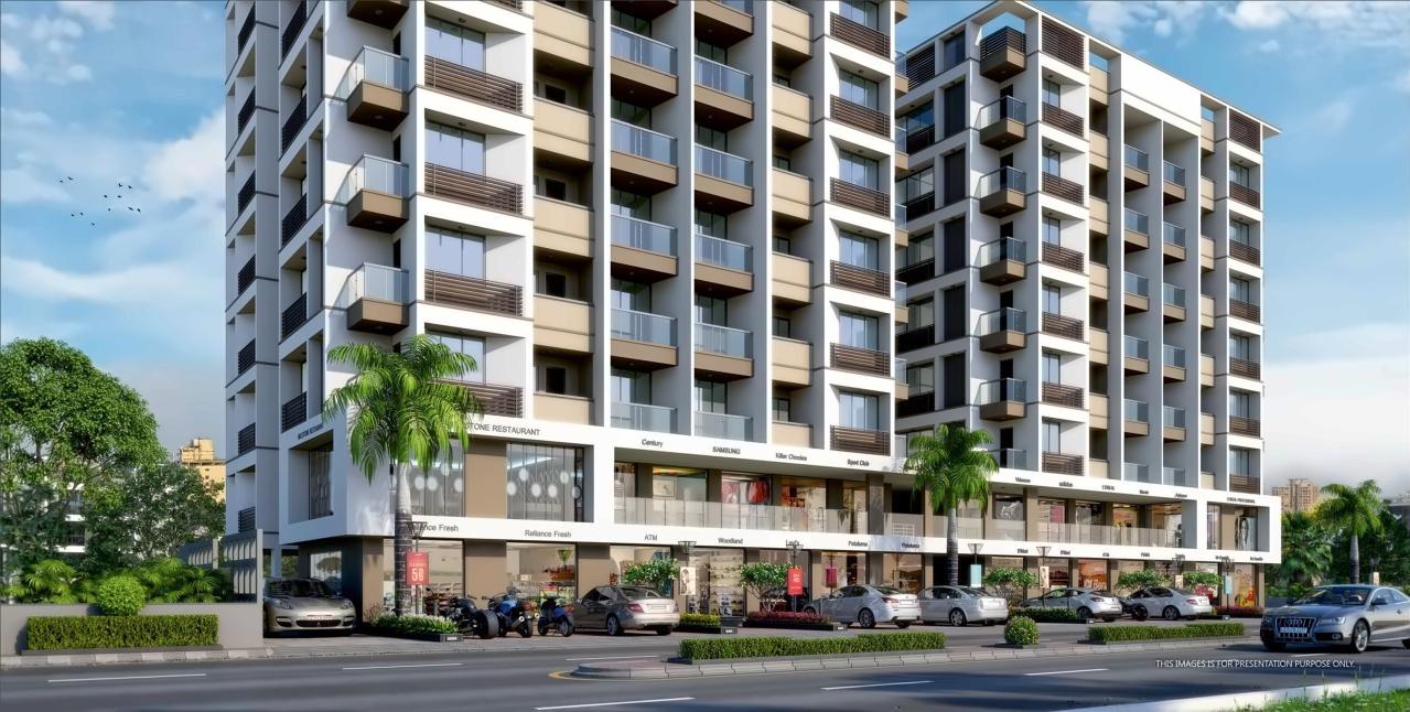 3D Elevation of real estate project Pride located at Nikol, Ahmedabad, Gujarat