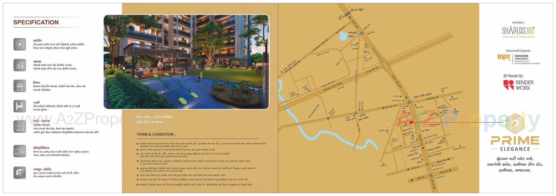  of real estate project Prime Elegance located at Hathijan, Ahmedabad, Gujarat