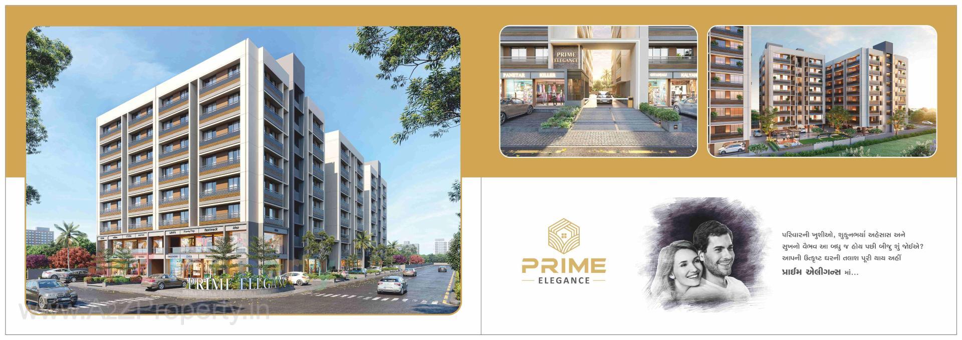 3D Elevation of real estate project Prime Elegance located at Hathijan, Ahmedabad, Gujarat