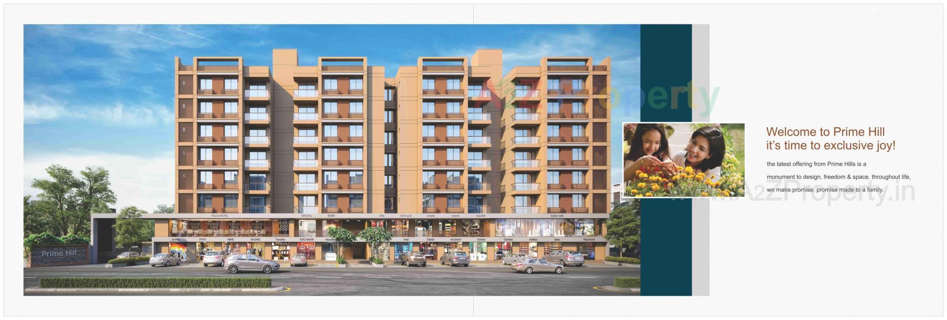 3D Elevation of real estate project Prime Hill located at Ahmedabad, Ahmedabad, Gujarat