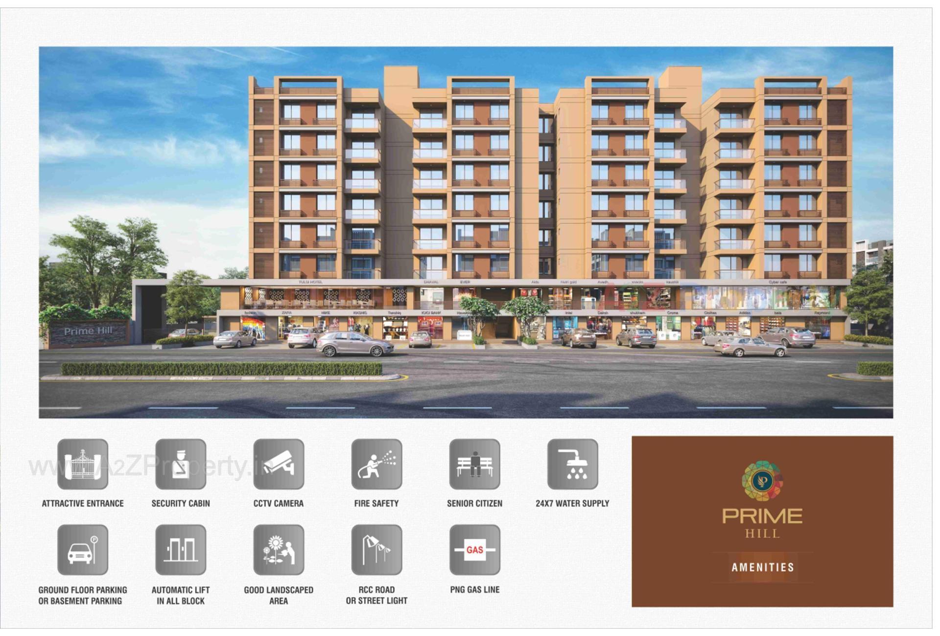 3D Elevation of real estate project Prime Hill located at Ahmedabad, Ahmedabad, Gujarat