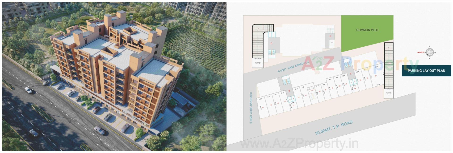 Layout of real estate project Prime Hill located at Ahmedabad, Ahmedabad, Gujarat
