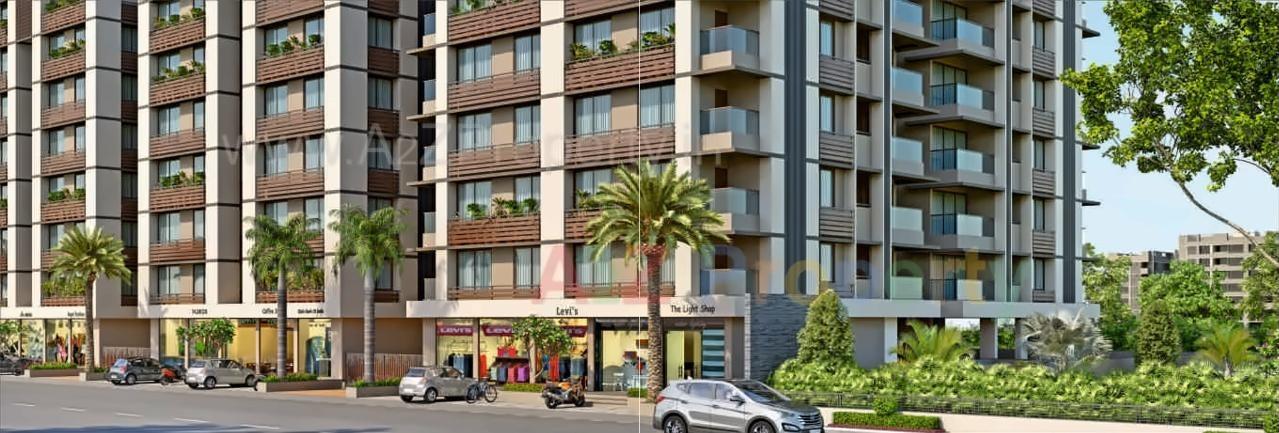 3D Elevation of real estate project Prime Status located at Sarkhej, Ahmedabad, Gujarat