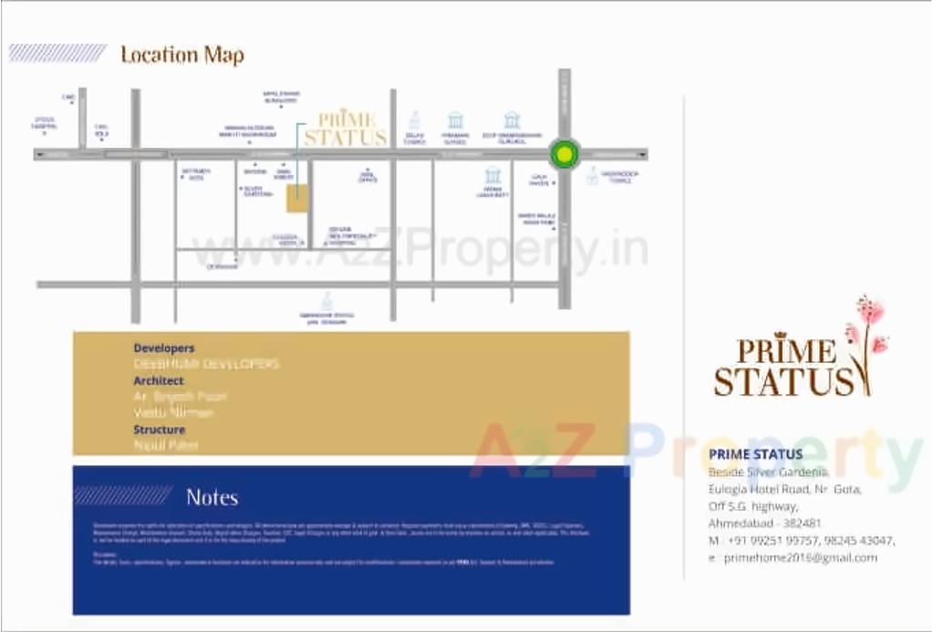  of real estate project Prime Status located at Sarkhej, Ahmedabad, Gujarat