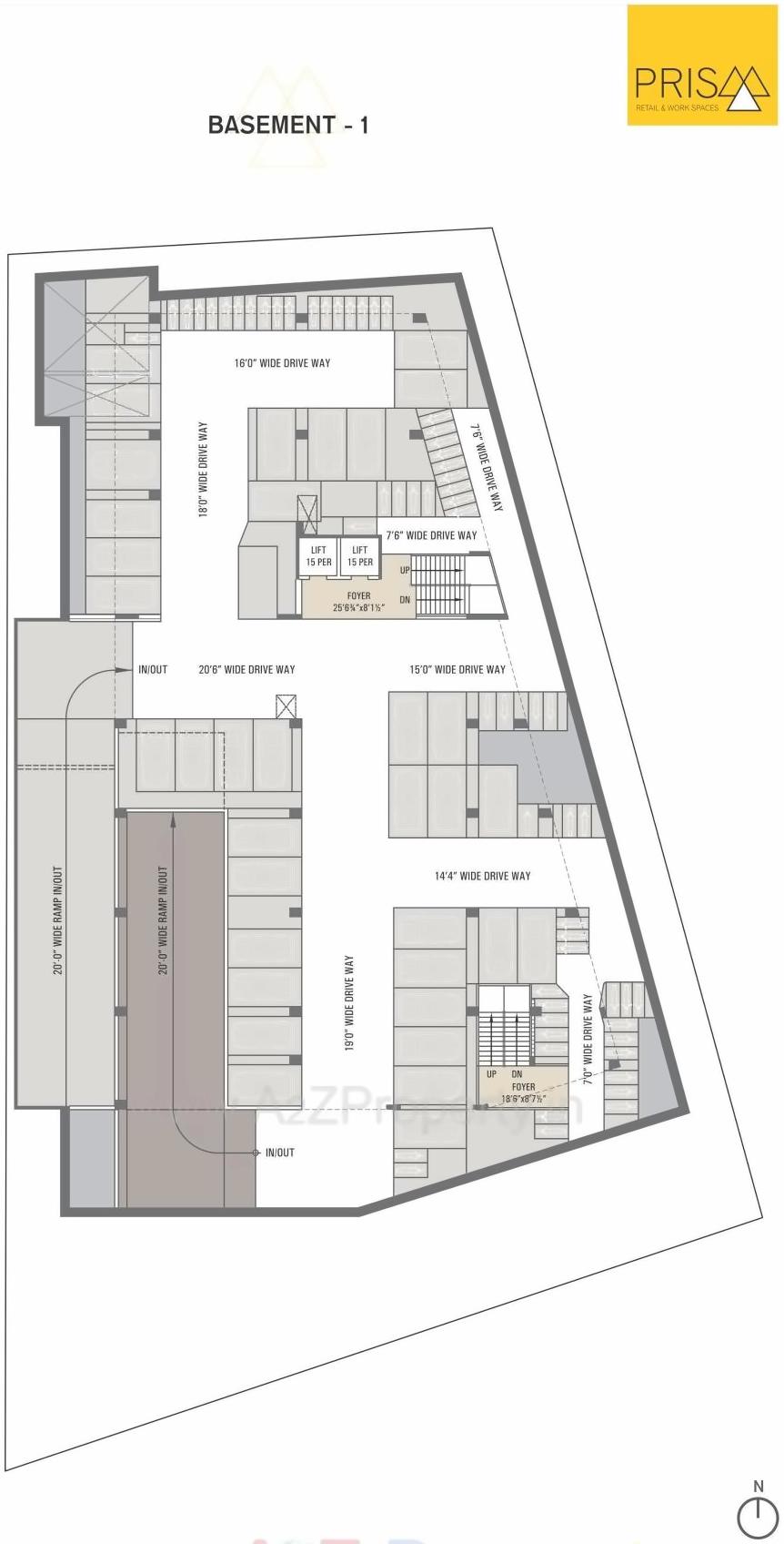 Layout of real estate project Prism located at Danilimda, Ahmedabad, Gujarat