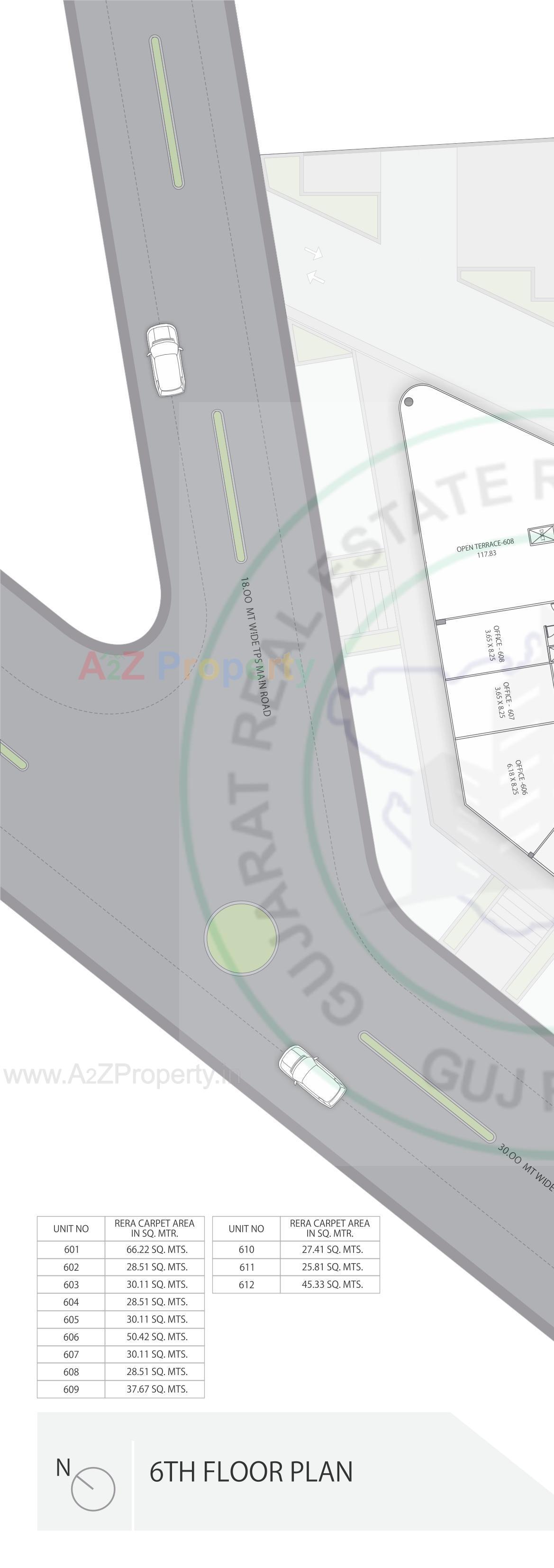 Layout of real estate project Profit located at Khodiyar, Ahmedabad, Gujarat